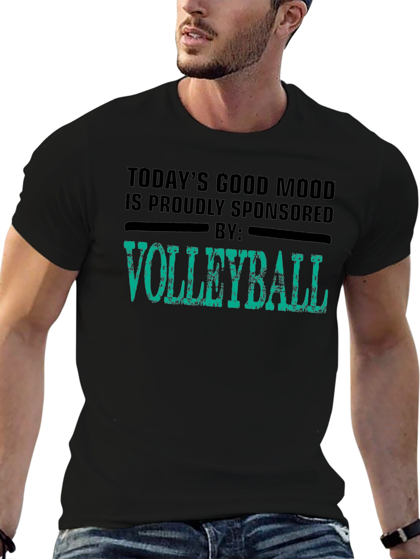 Volleyball Sponsored T-Shirt - Todays Good Mood