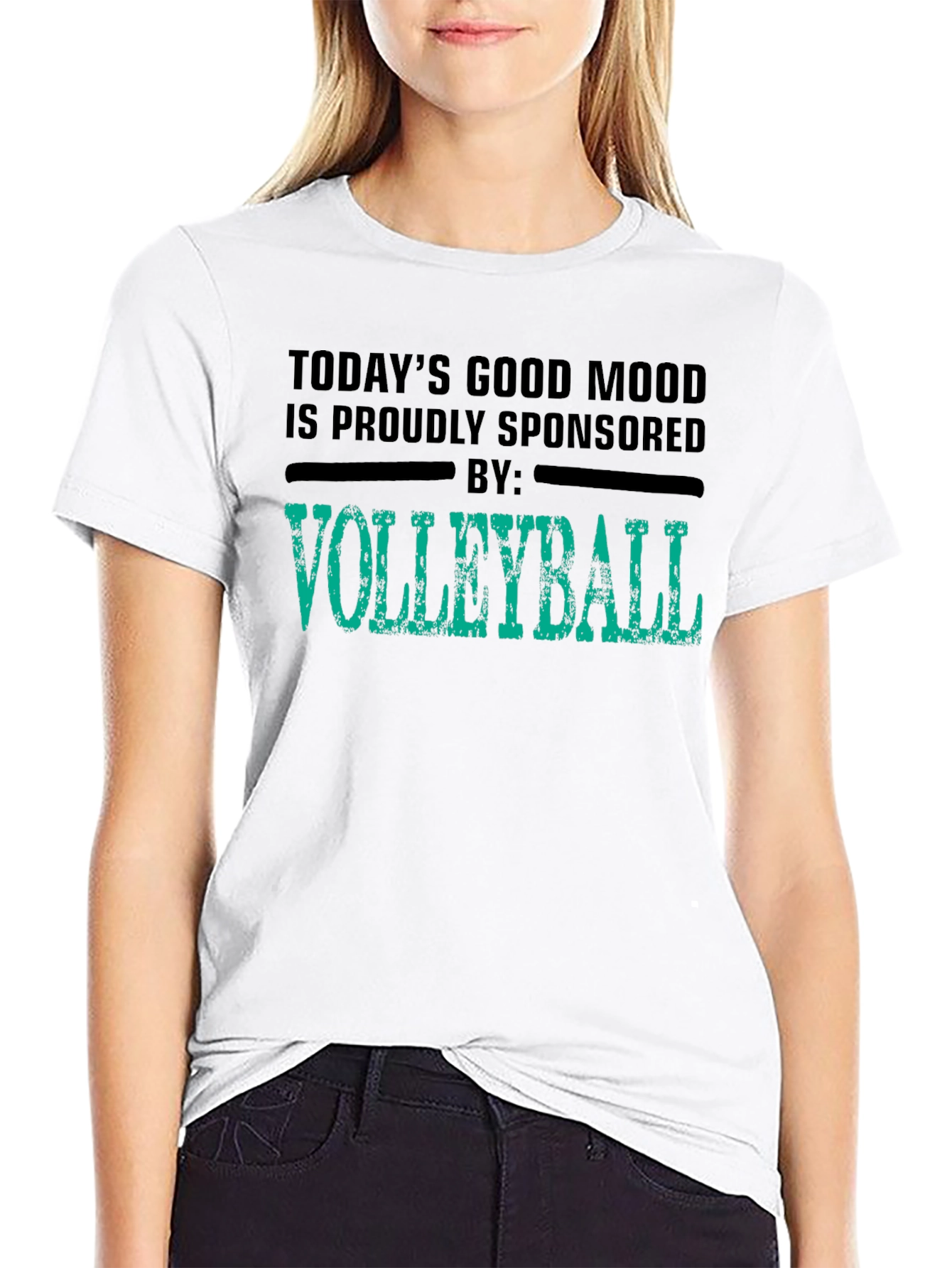 Volleyball Sponsored T-Shirt - Todays Good Mood