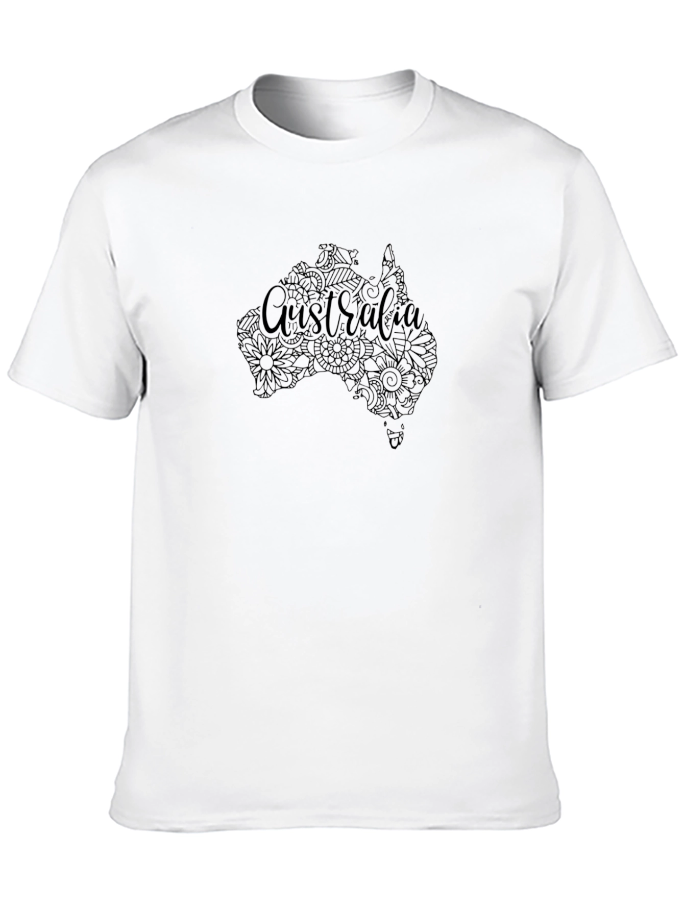 Australia Map Floral T-Shirt