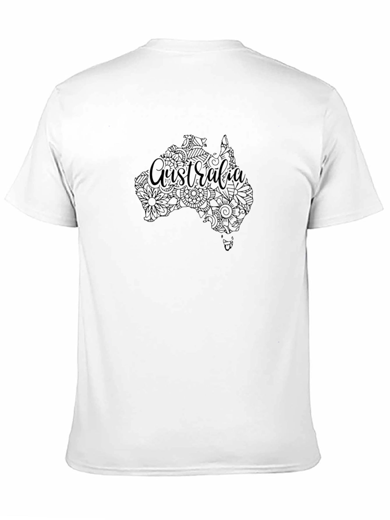 Australia Map Floral T-Shirt