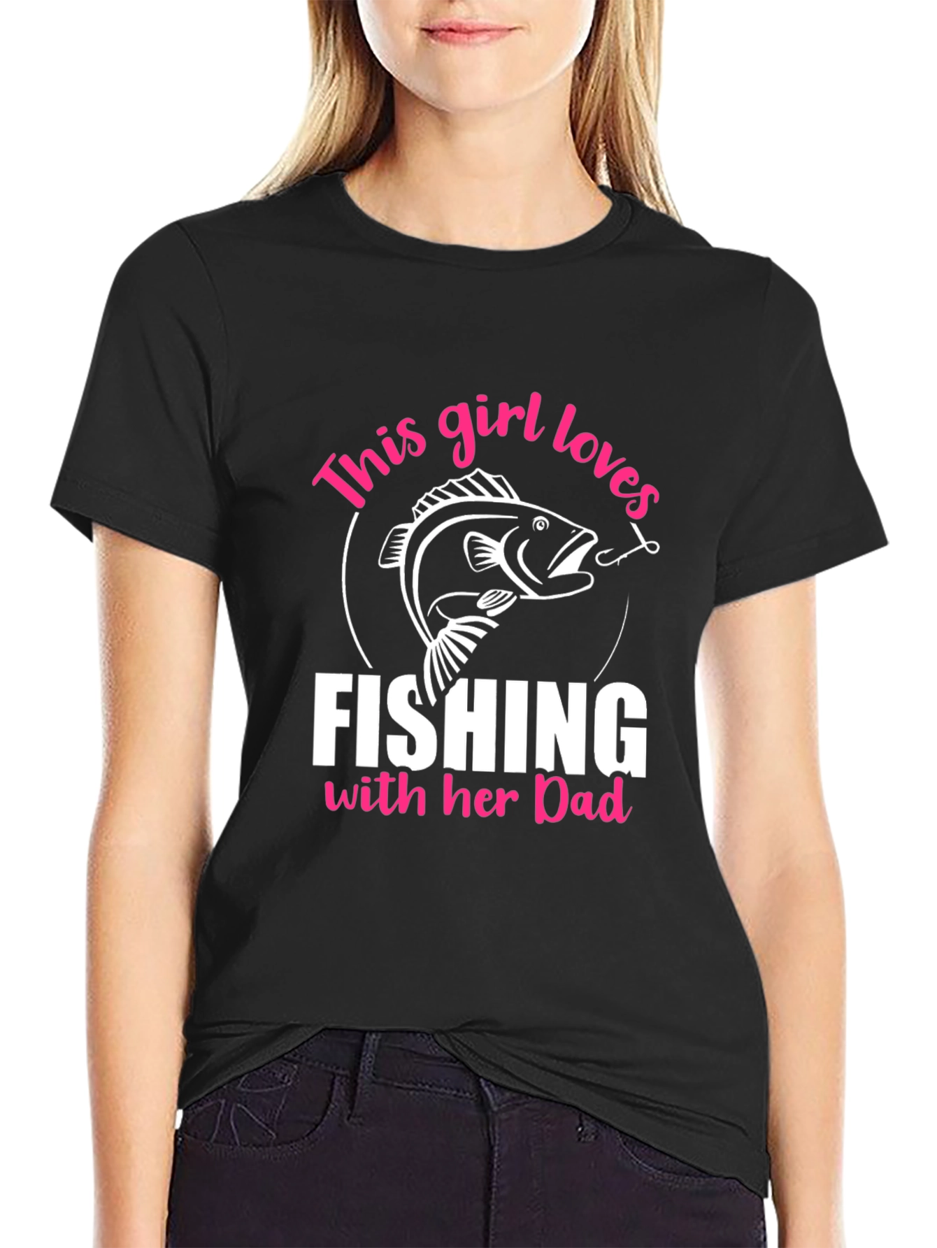 Fishing Girls Love Dad T-Shirt