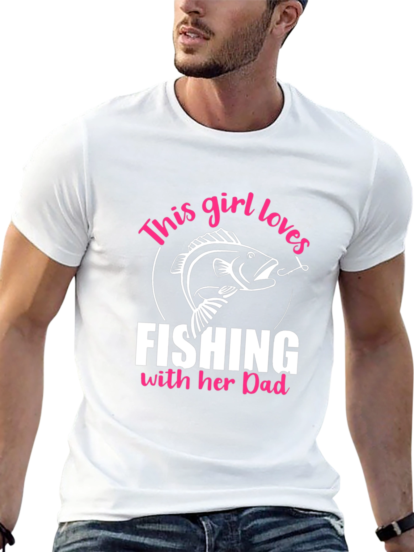 Fishing Girls Love Dad T-Shirt