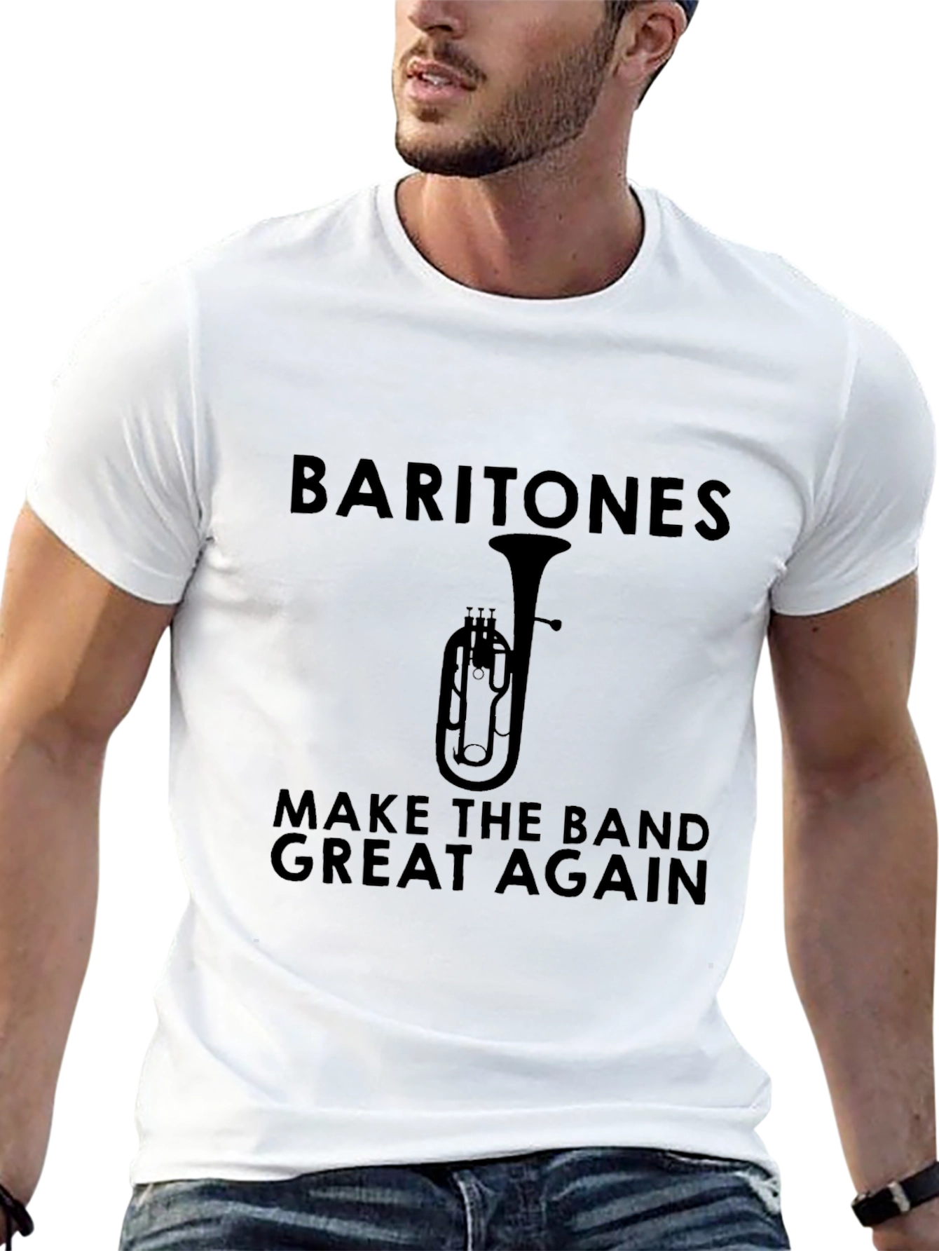 Baritone Make The Band Great Again Black T-Shirt