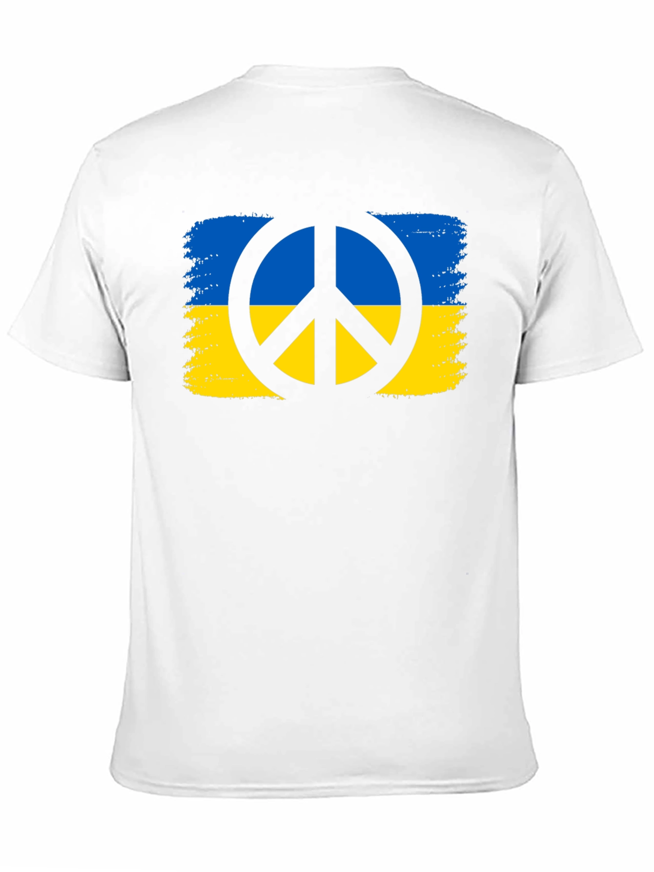 Ukraine Peace Sign Black T-Shirt