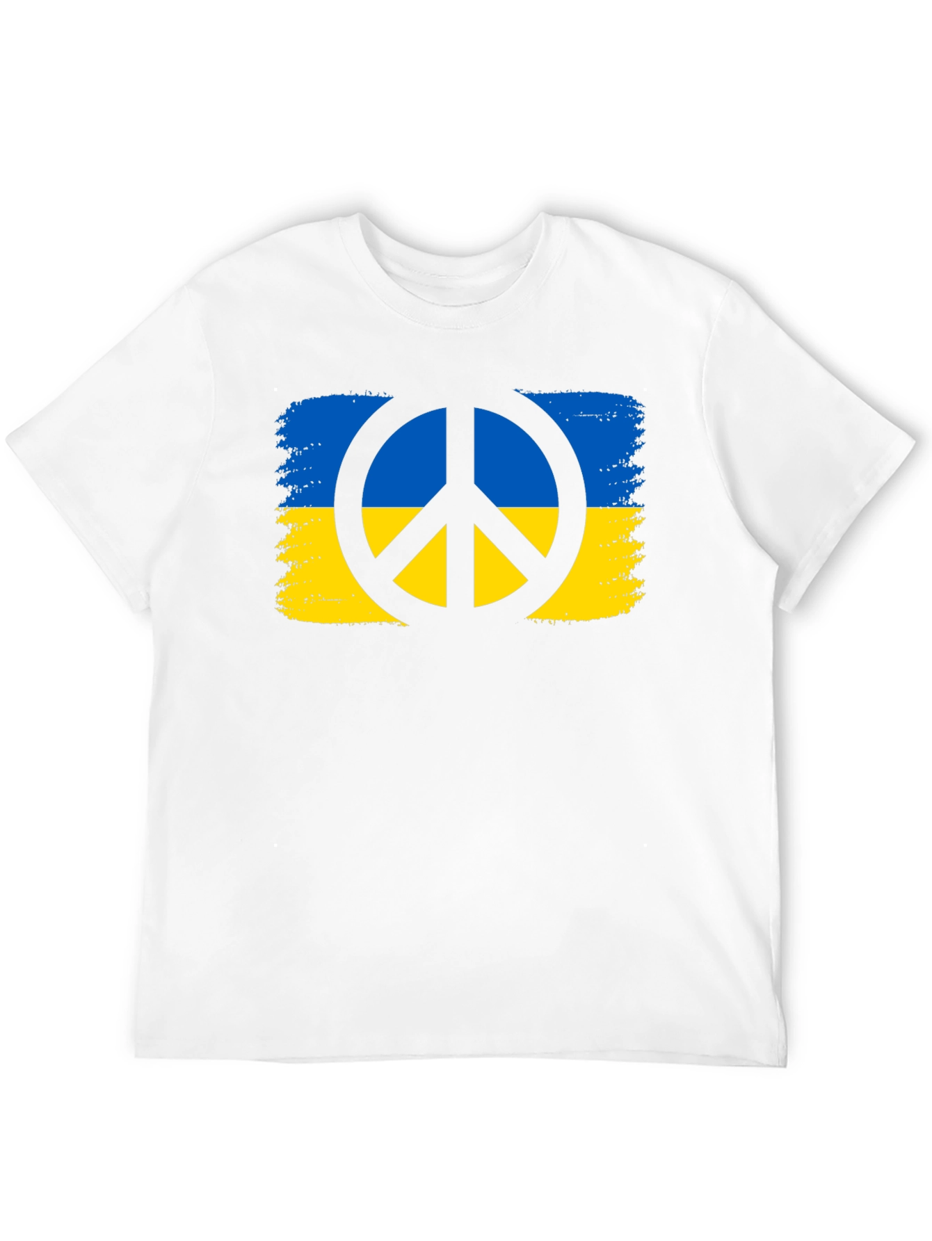 Ukraine Peace Sign Black T-Shirt