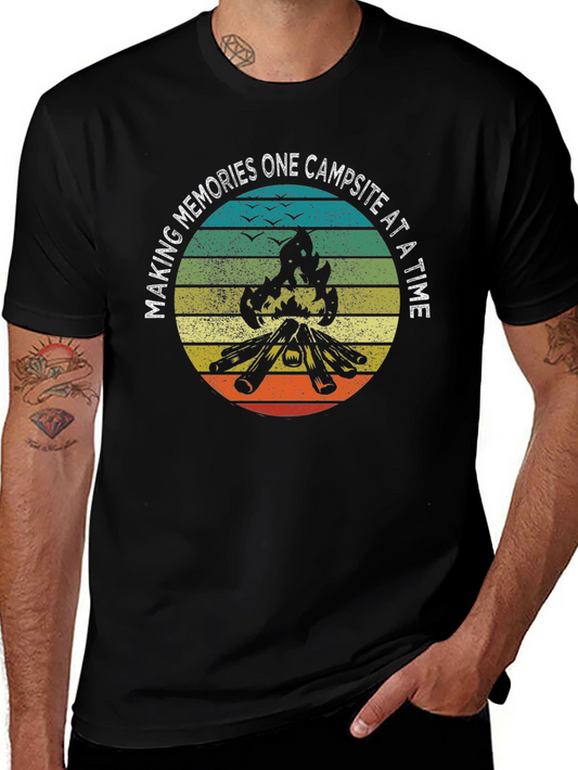 Camping Memories T-Shirt - Bonfire Design