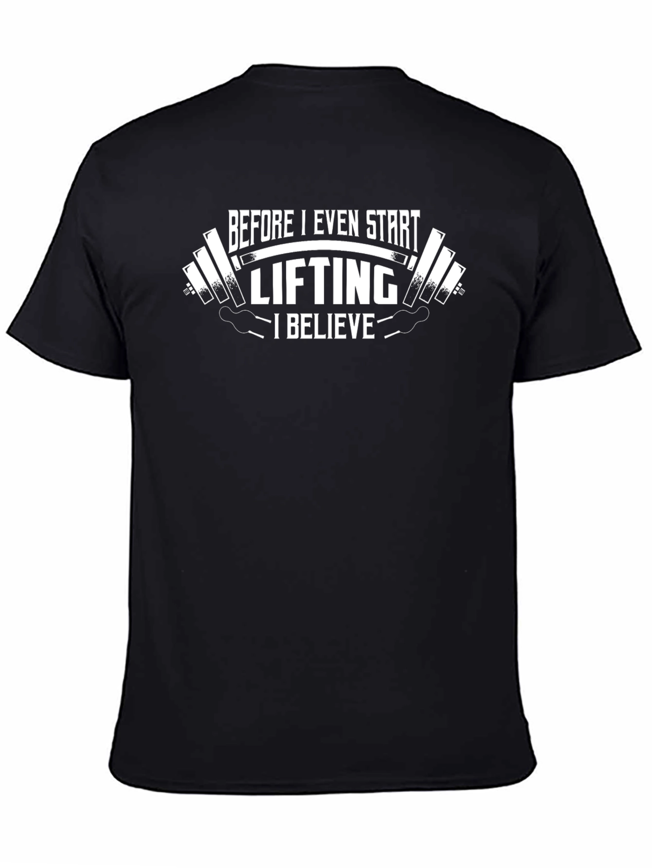 Lifting Believer Mens Black Graphic T-Shirt
