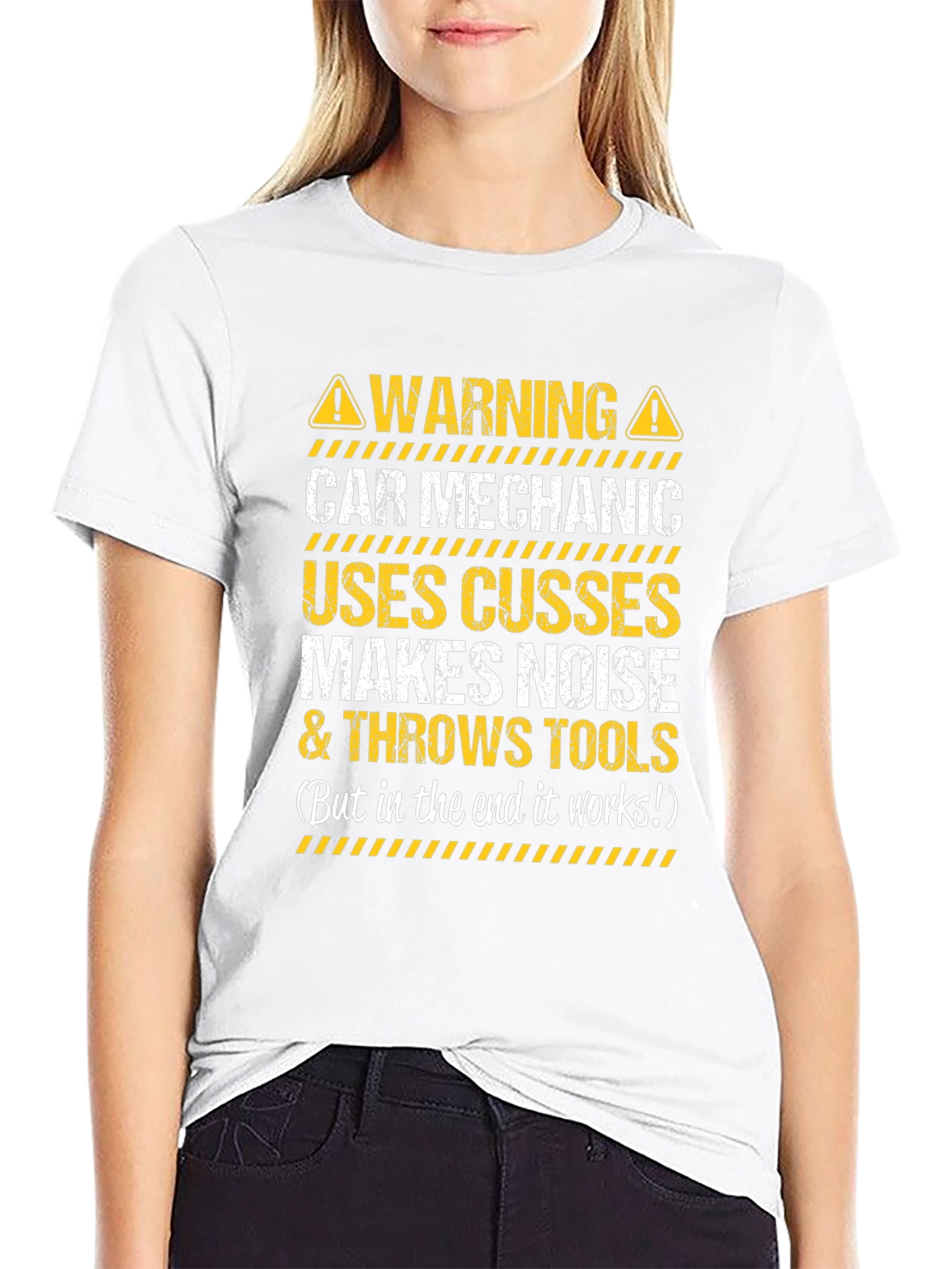 Warning Car Mechanic T-Shirt