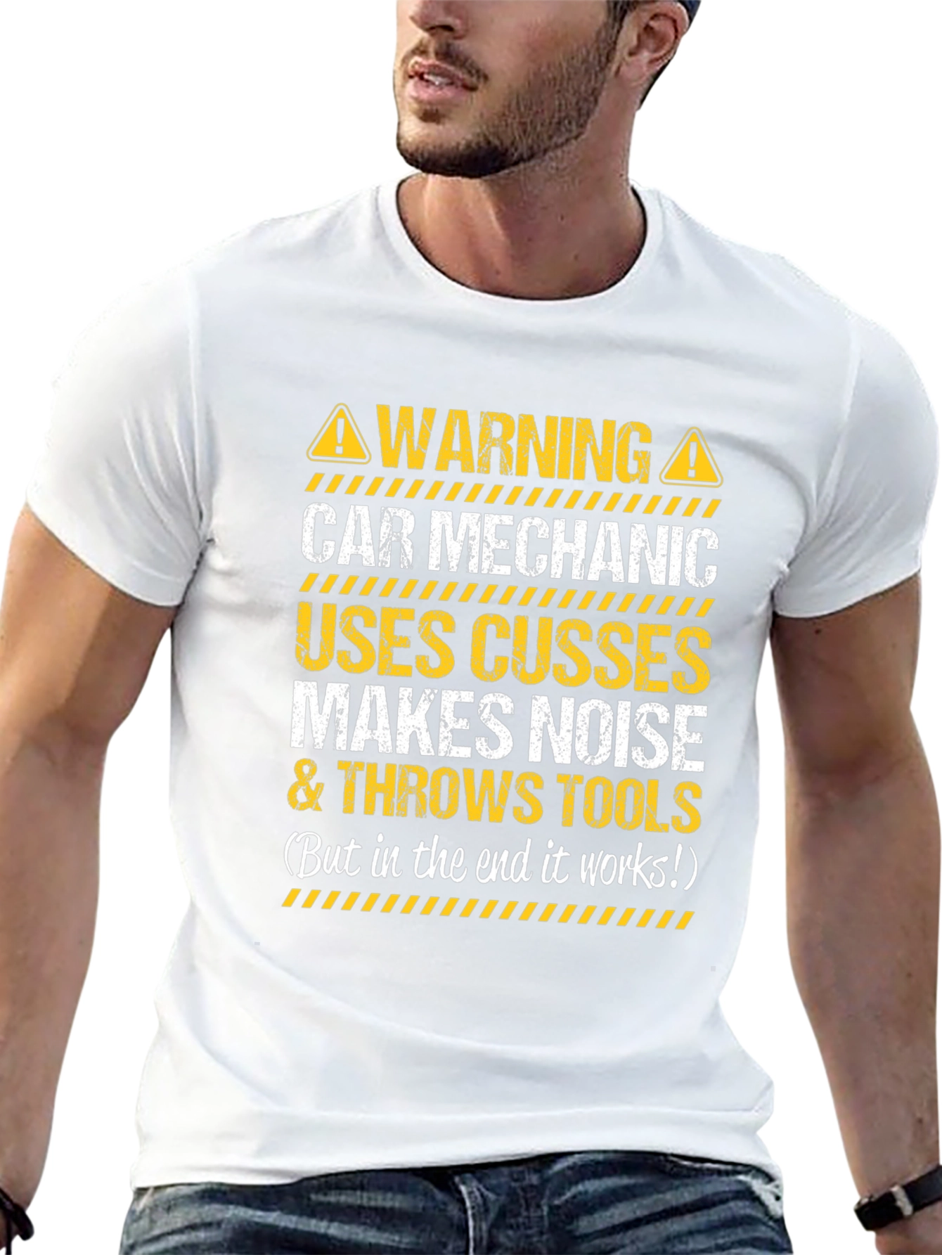 Warning Car Mechanic T-Shirt
