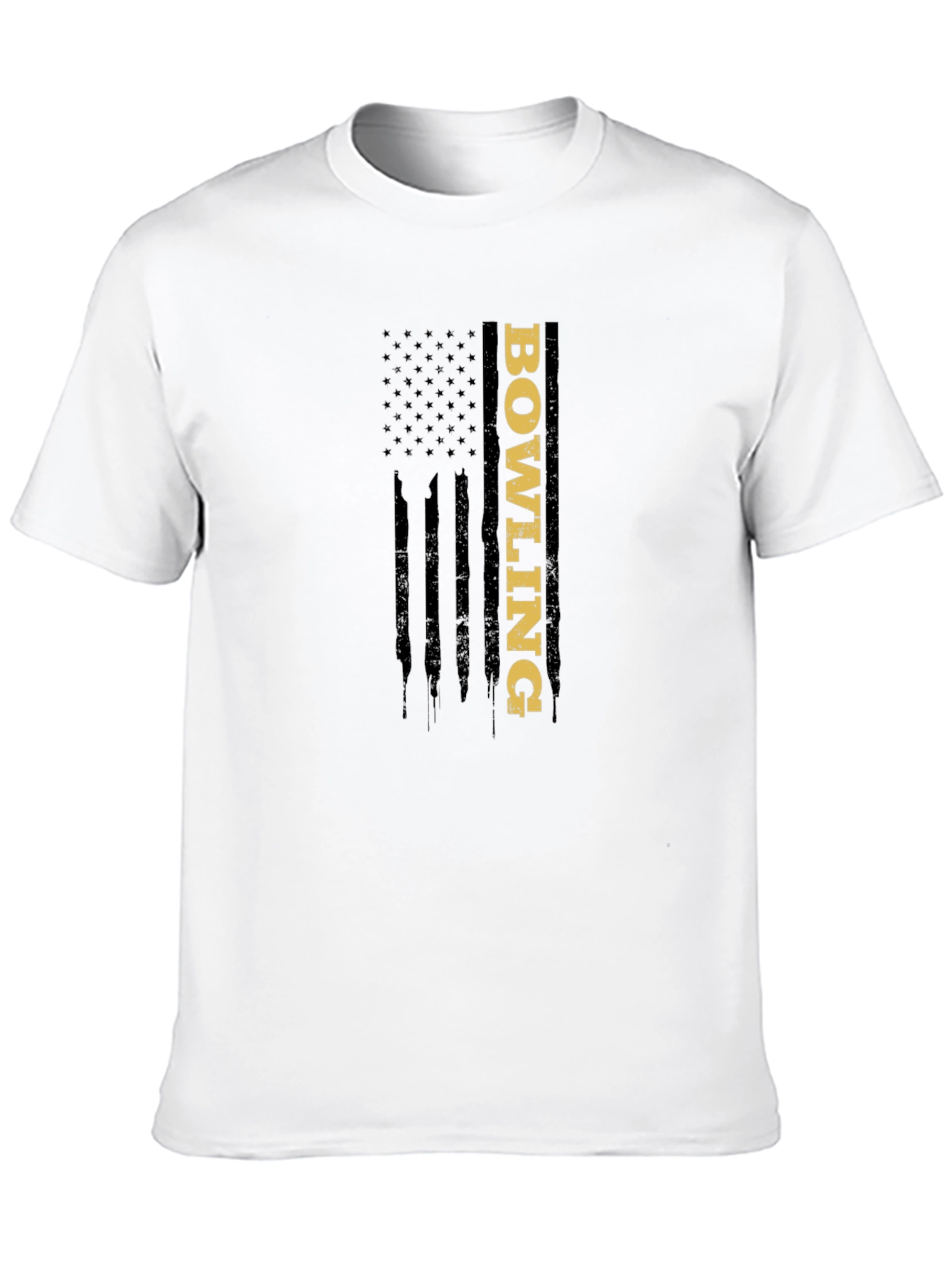 Bowling American Flag Graphic T-Shirt
