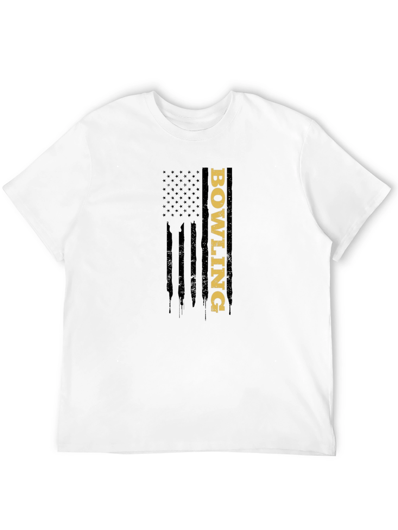 Bowling American Flag Graphic T-Shirt