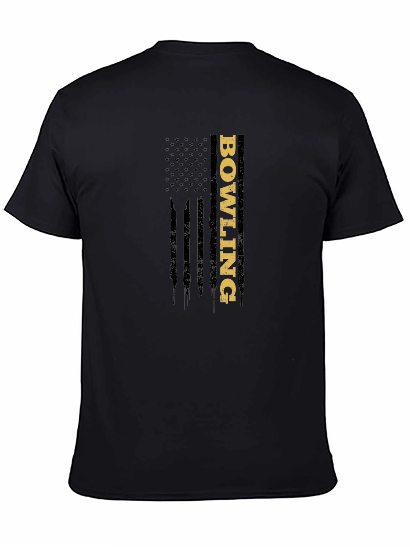 Bowling American Flag Graphic T-Shirt