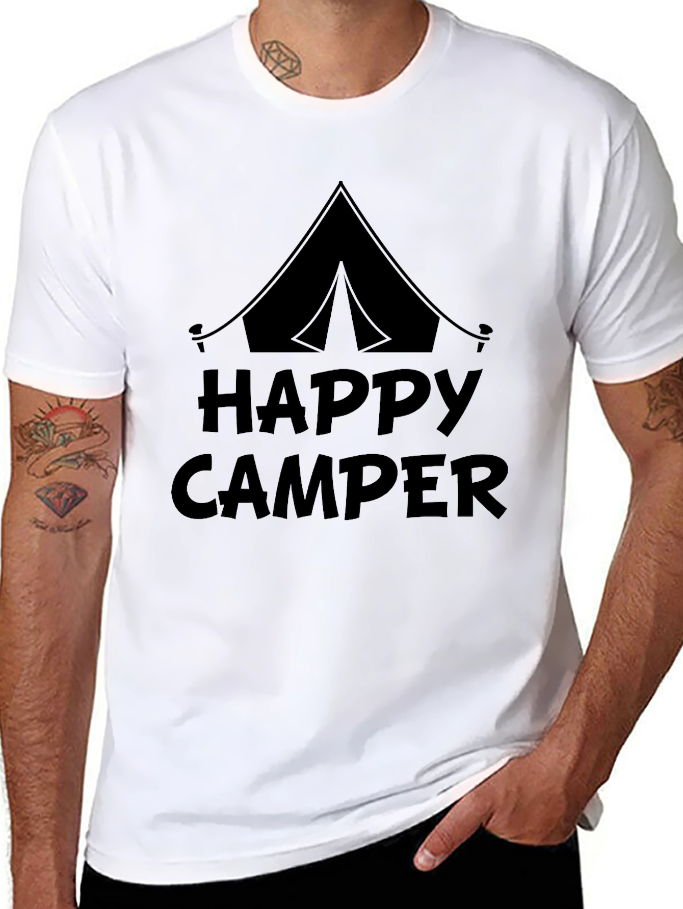 Happy Camper T-Shirt - Camping Adventure Tee