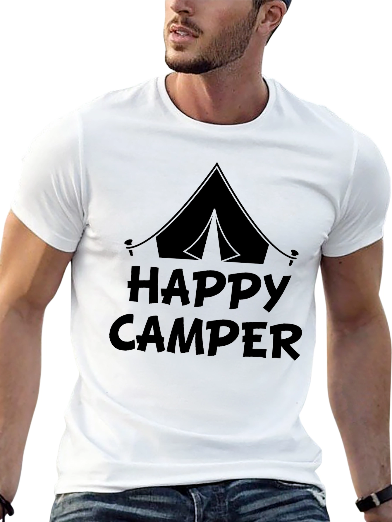 Happy Camper T-Shirt - Camping Adventure Tee