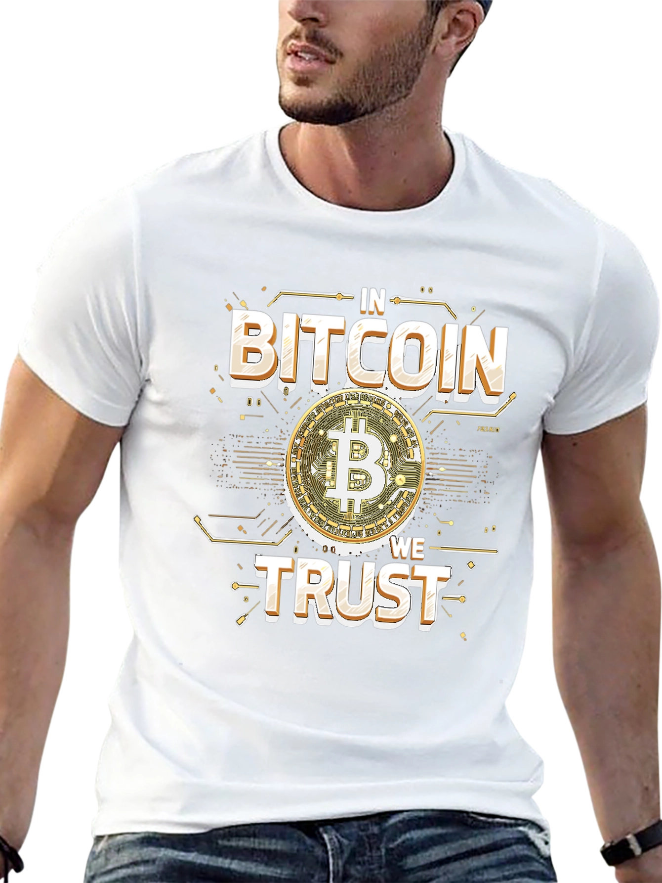 Bitcoin T-Shirt - Crypto In We Trust