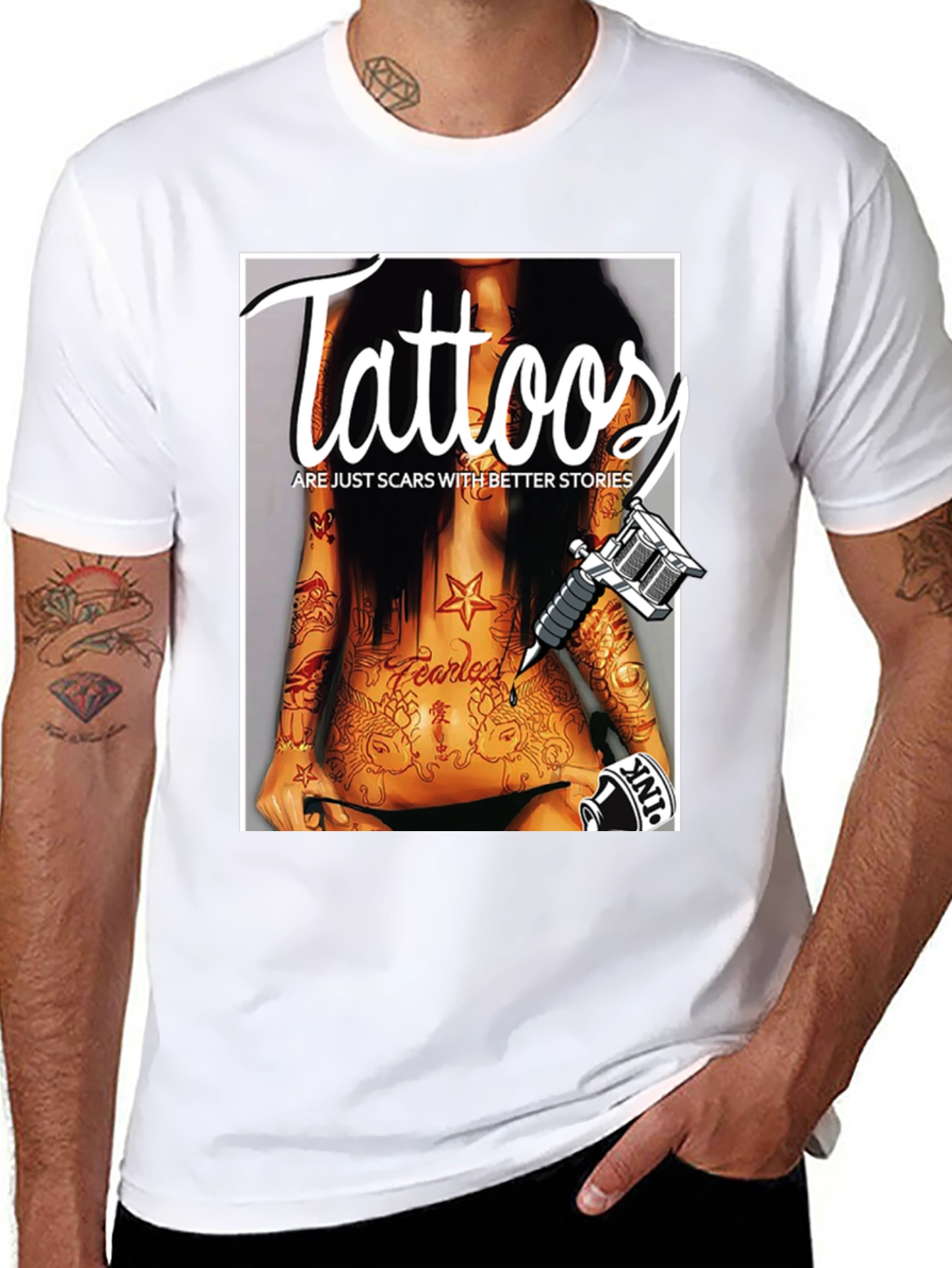 Tattoos Are Just Scars Tee