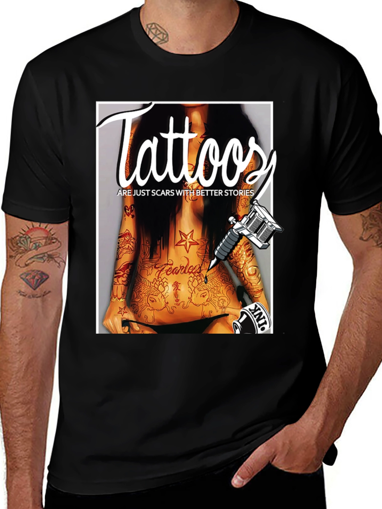 Tattoos Are Just Scars Tee