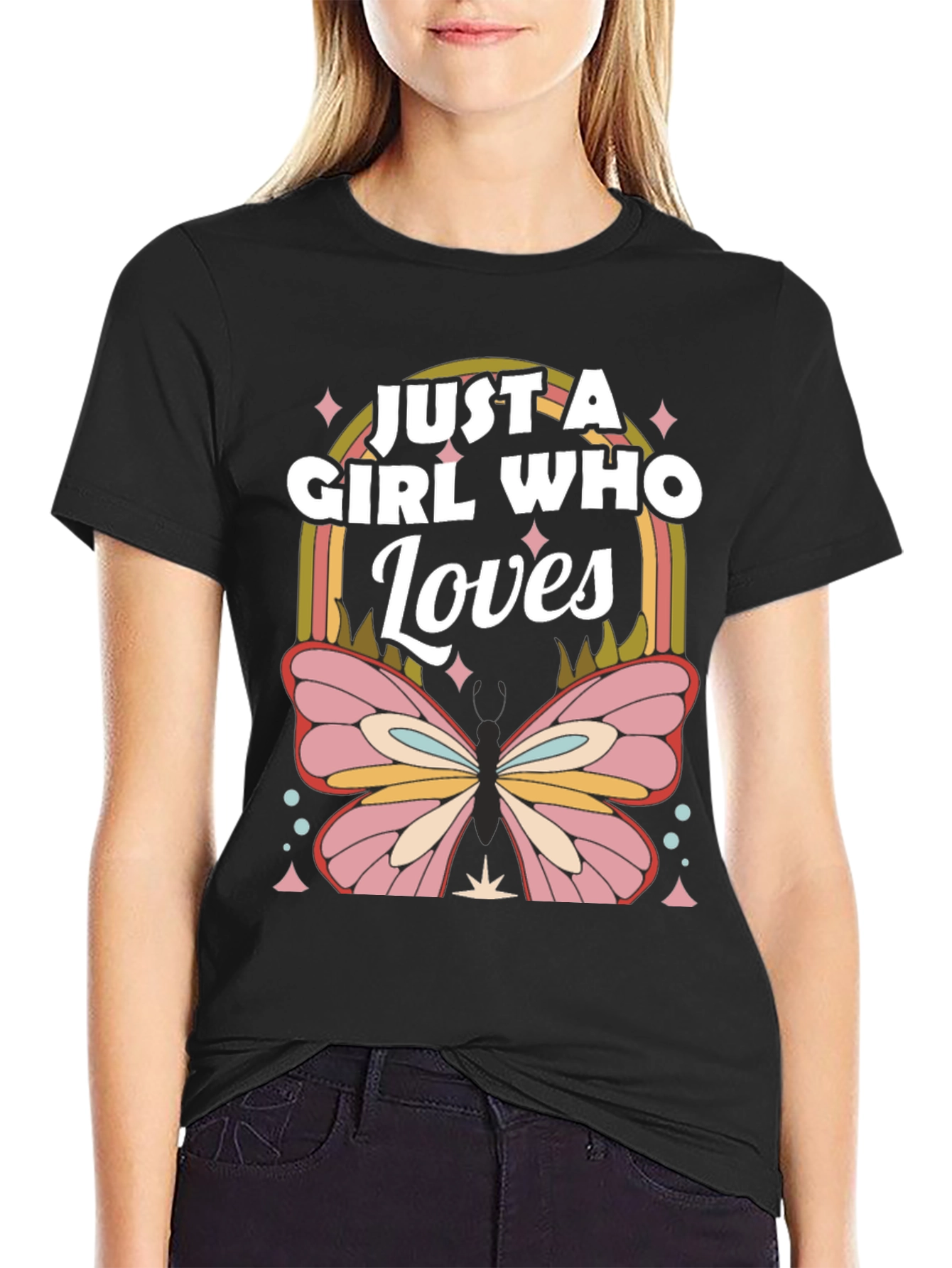 Just a Girl Who Loves Butterflies T-Shirt