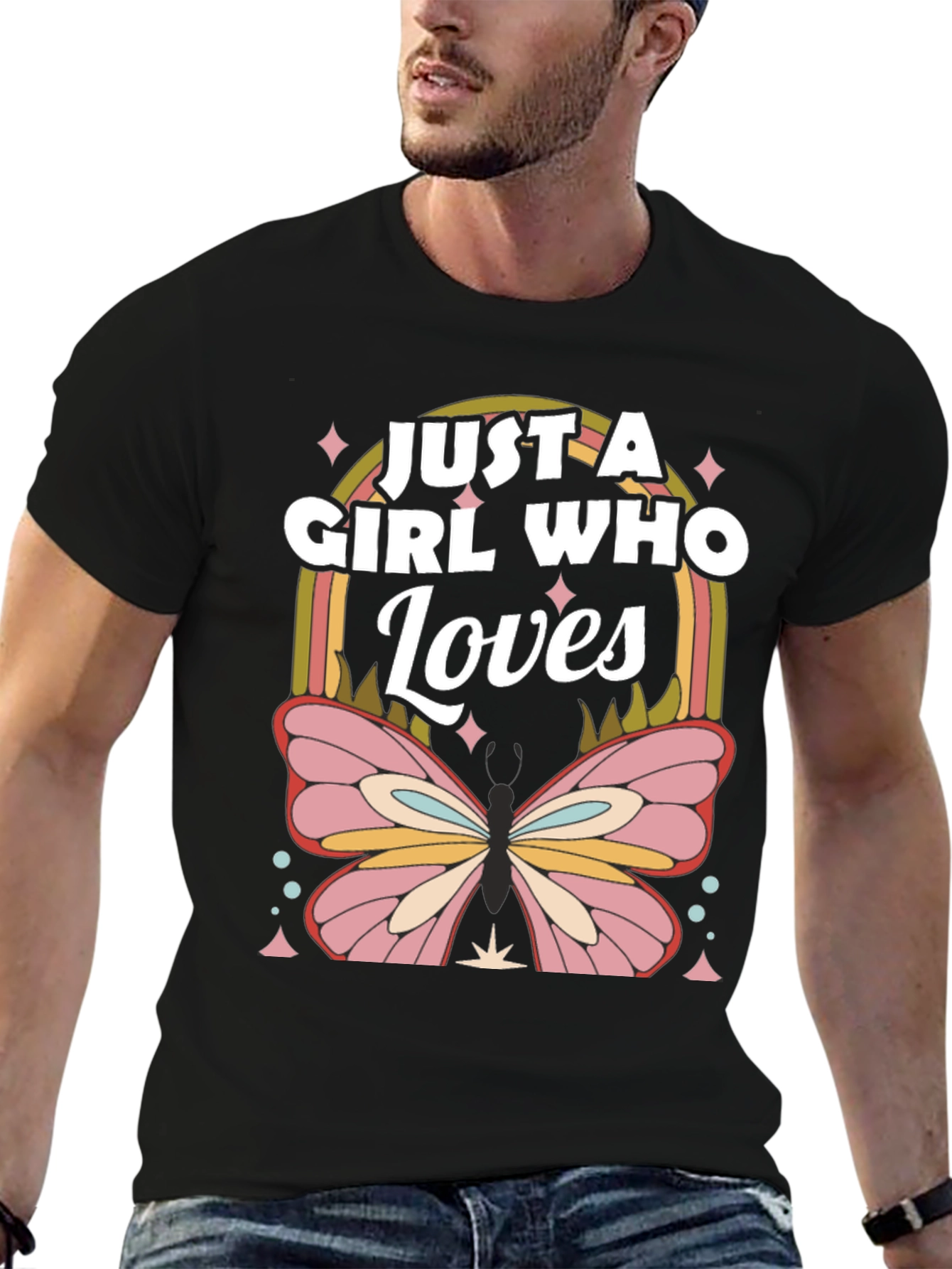 Just a Girl Who Loves Butterflies T-Shirt