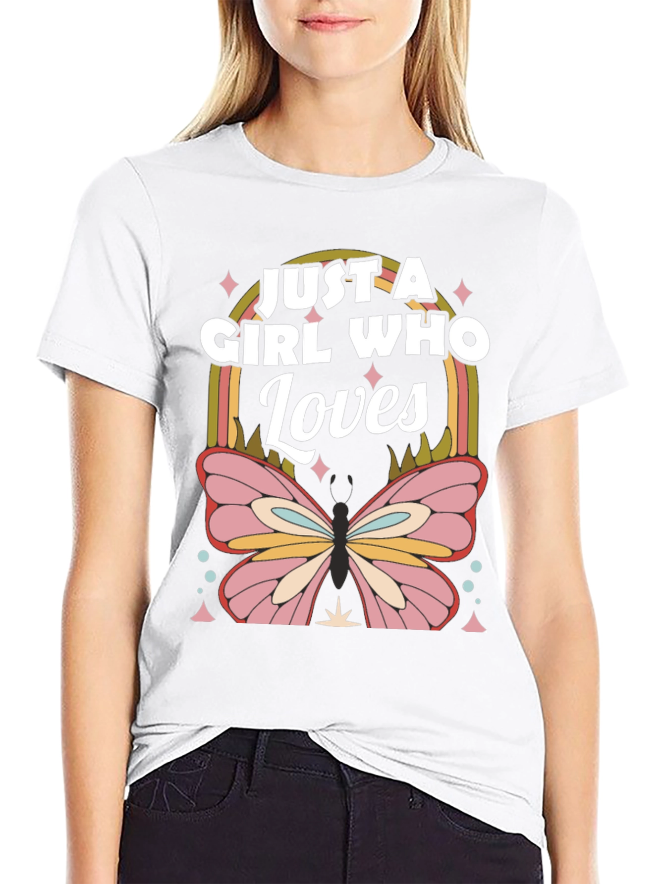 Just a Girl Who Loves Butterflies T-Shirt