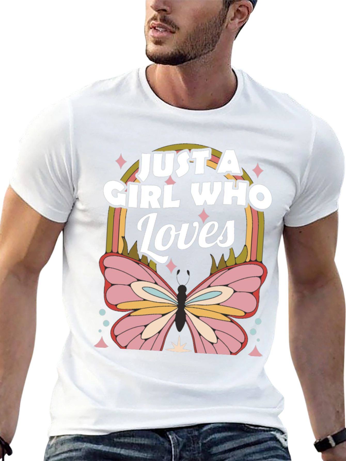 Just a Girl Who Loves Butterflies T-Shirt