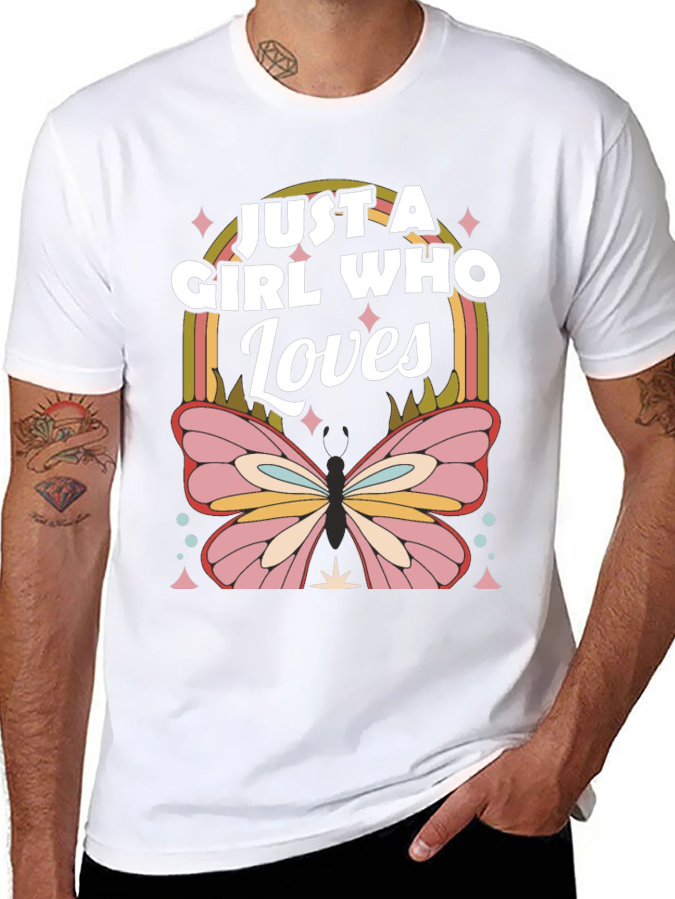 Just a Girl Who Loves Butterflies T-Shirt