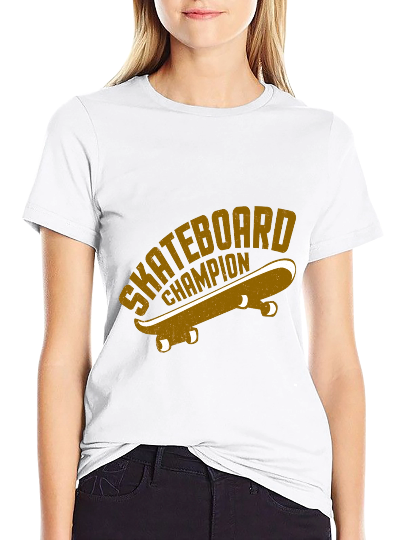 Skateboard Champion Graphic Tee - Retro Style