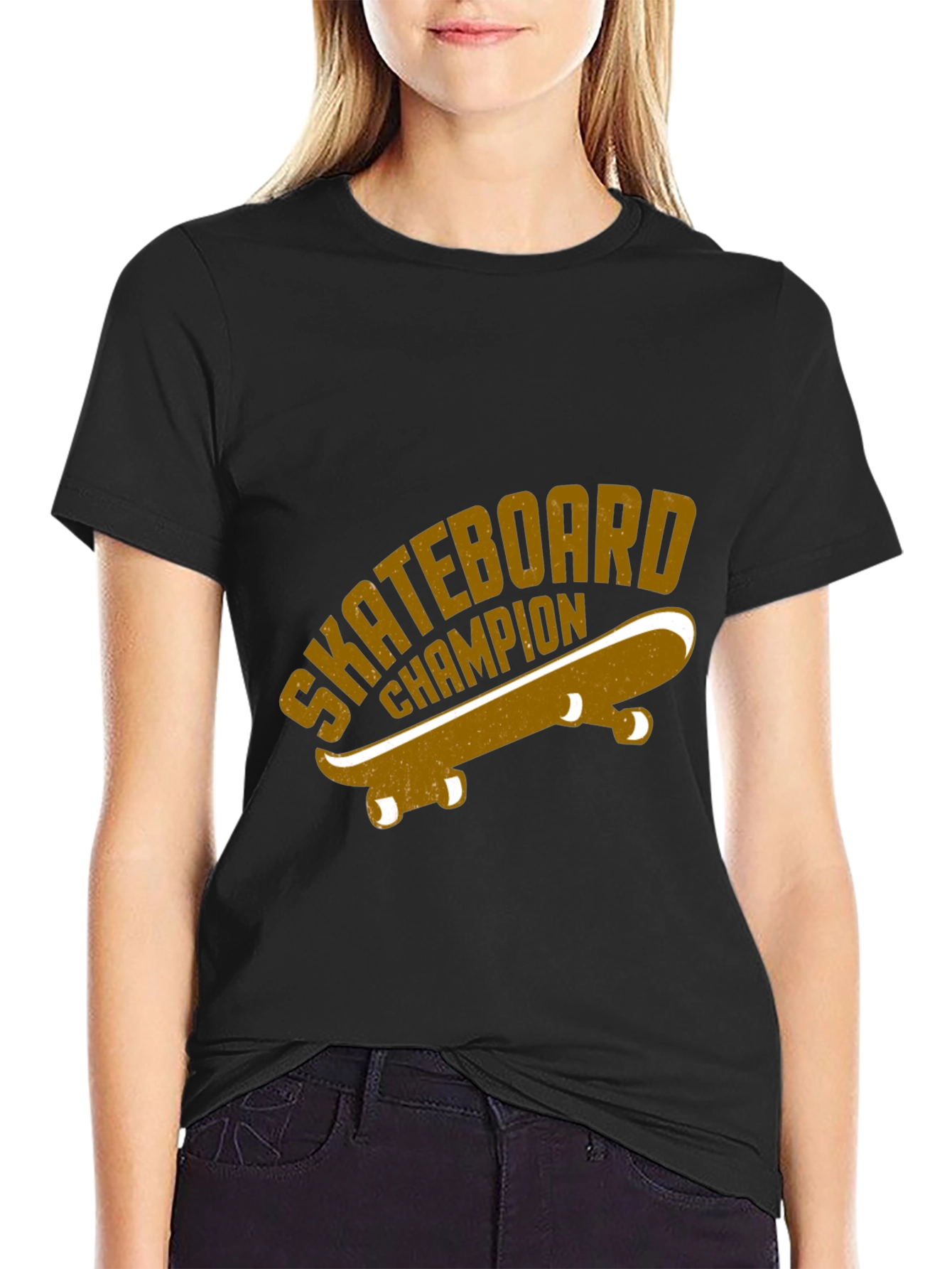 Skateboard Champion Graphic Tee - Retro Style