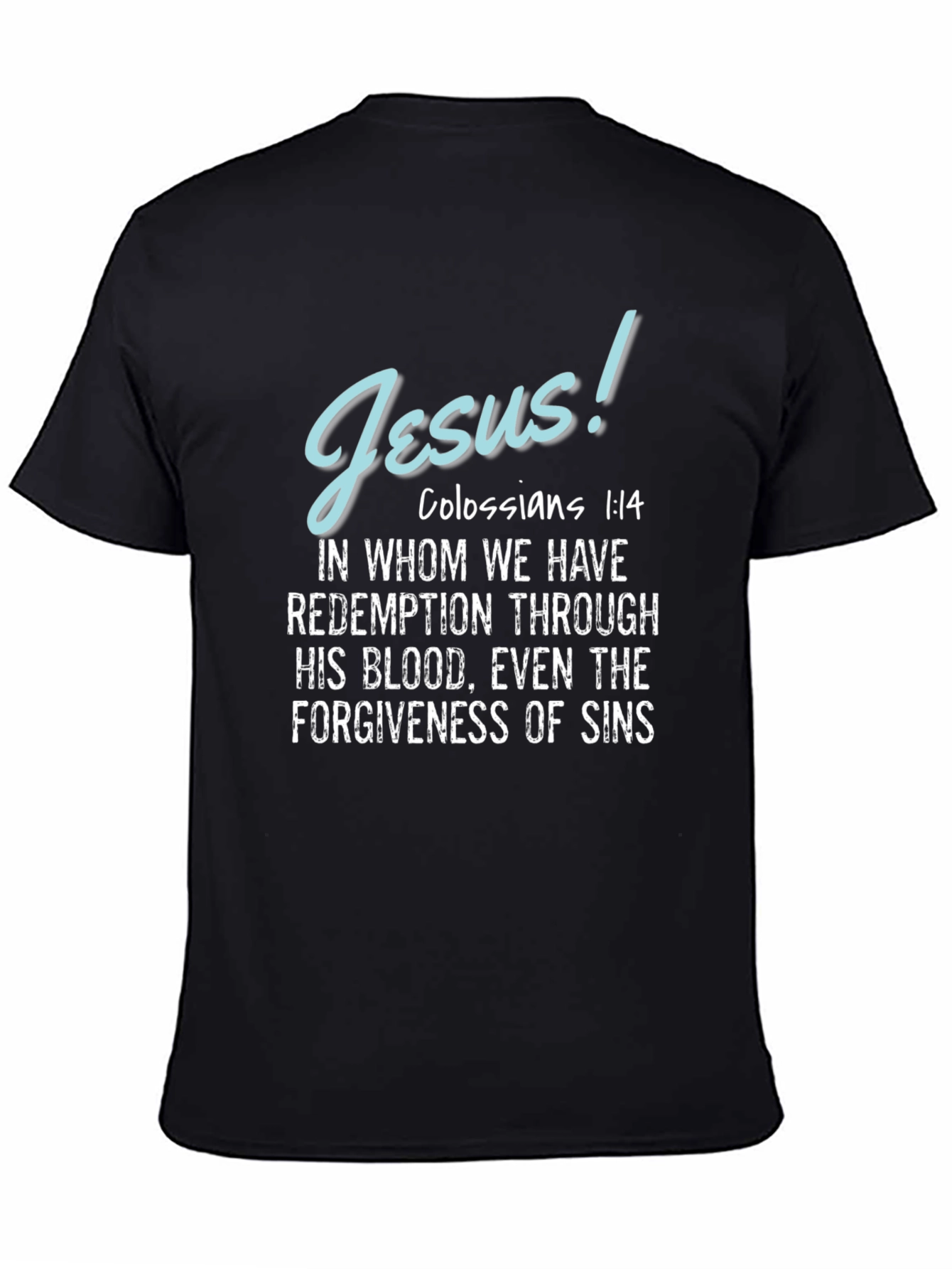 Jesus Colossians 1:14 T-Shirt Christian Apparel