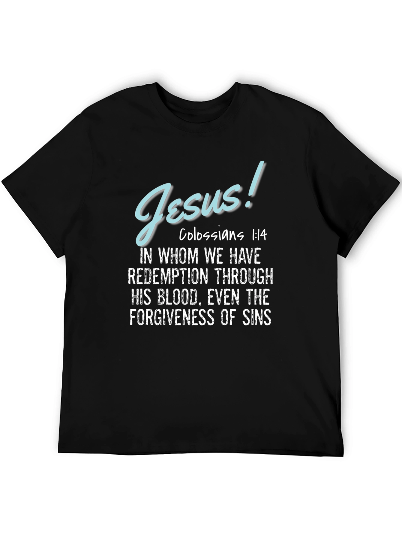 Jesus Colossians 1:14 T-Shirt Christian Apparel