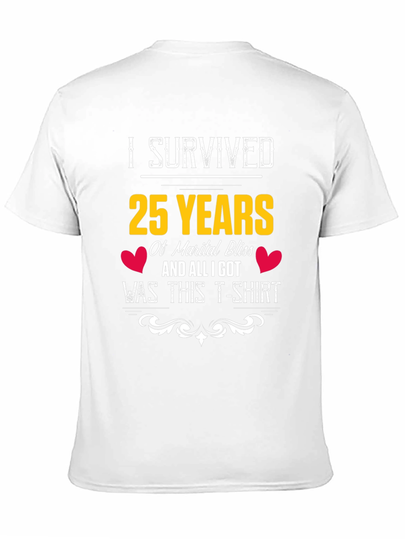 Funny 25th Anniversary T-Shirt - Marital Bliss Survivor