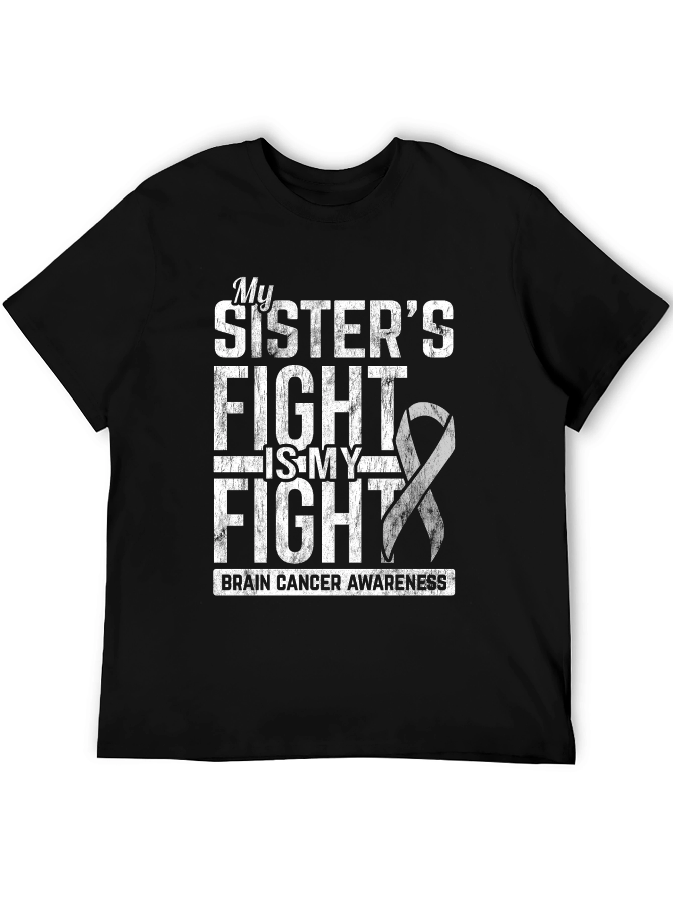 Brain Cancer Awareness My Sisters Fight T-Shirt