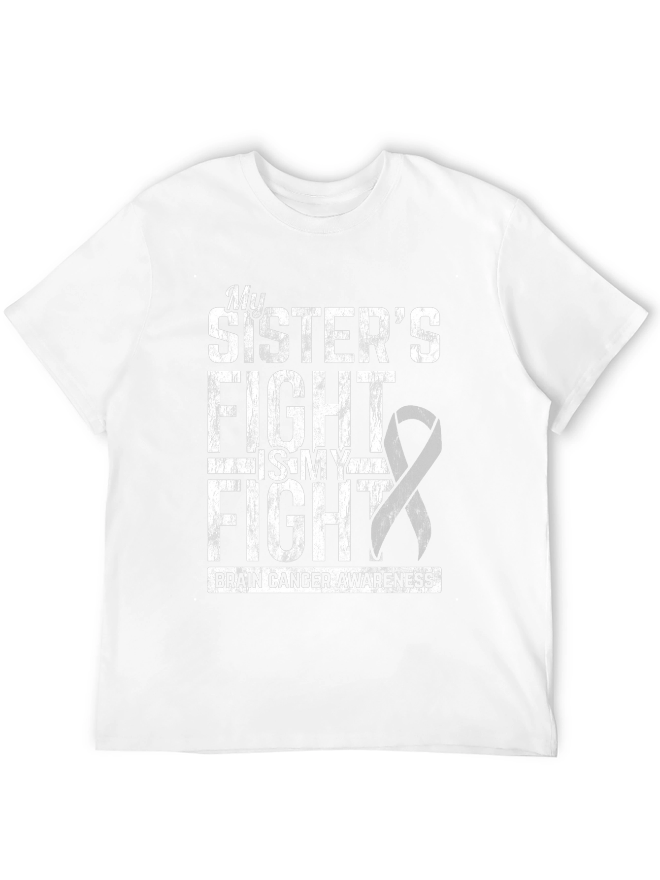 Brain Cancer Awareness My Sisters Fight T-Shirt