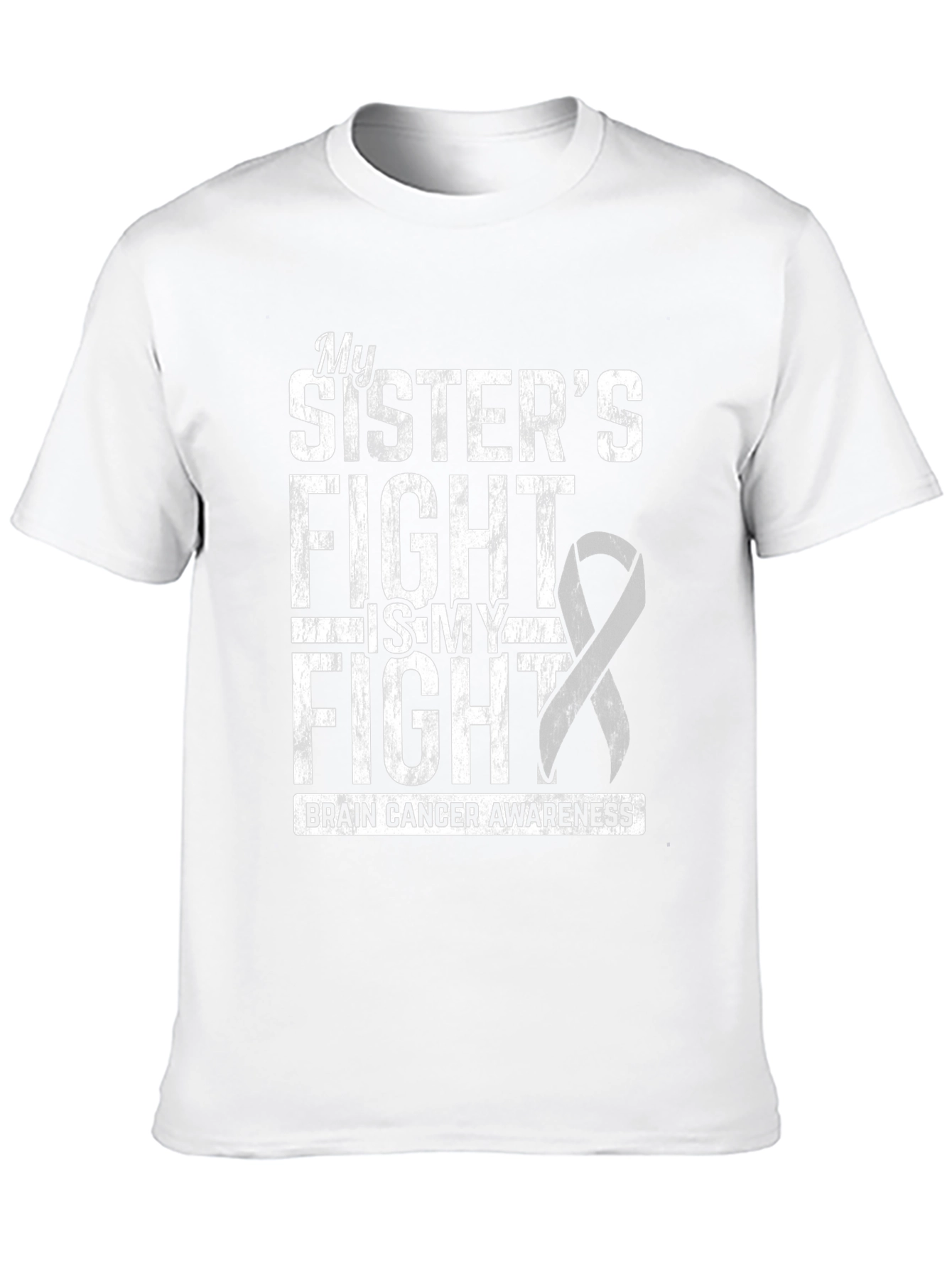Brain Cancer Awareness My Sisters Fight T-Shirt