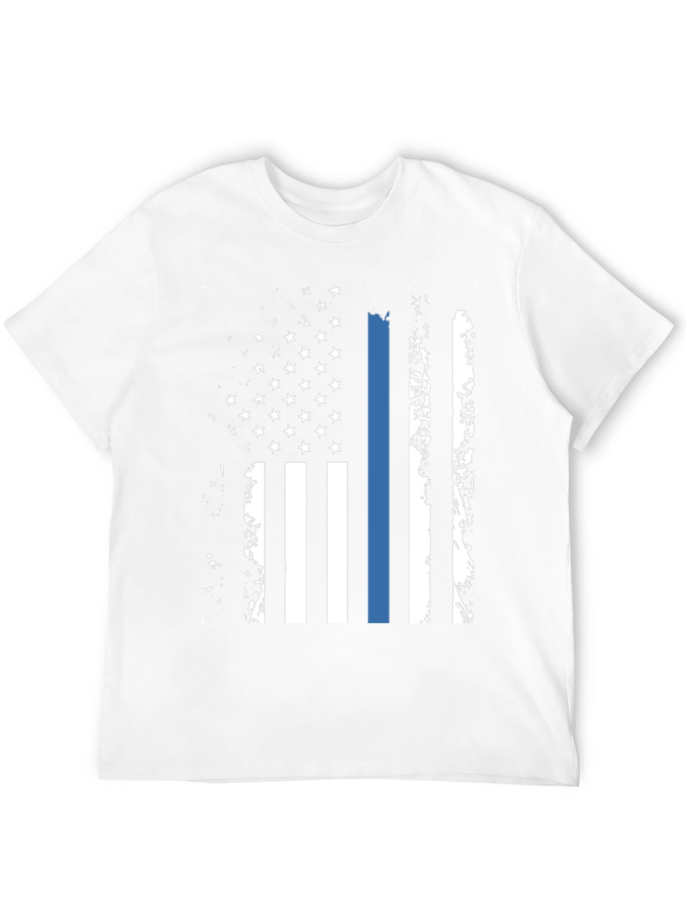 Thin Blue Line American Flag T-Shirt