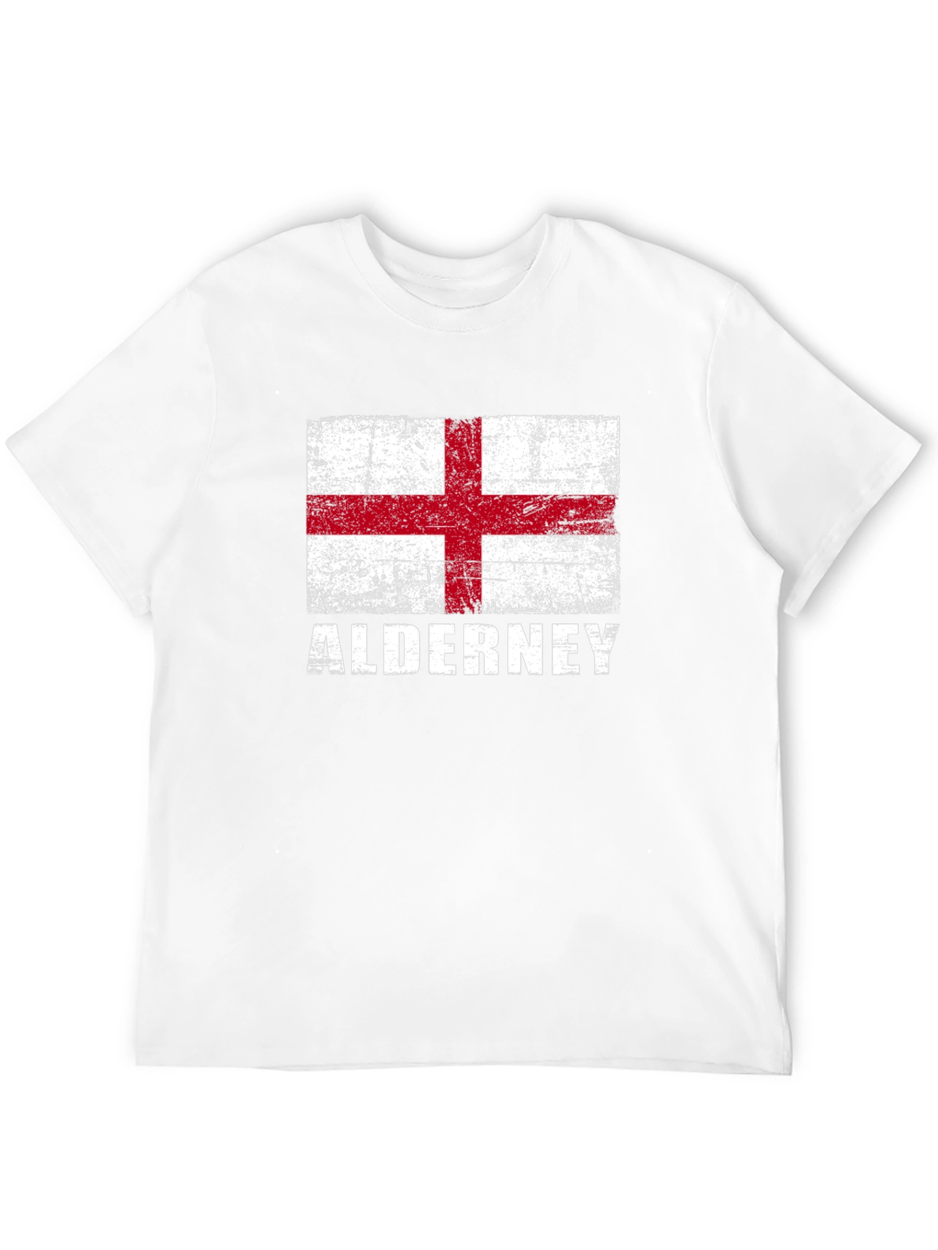 Alderney Flag Graphic T-Shirt - Black Jersey Tee