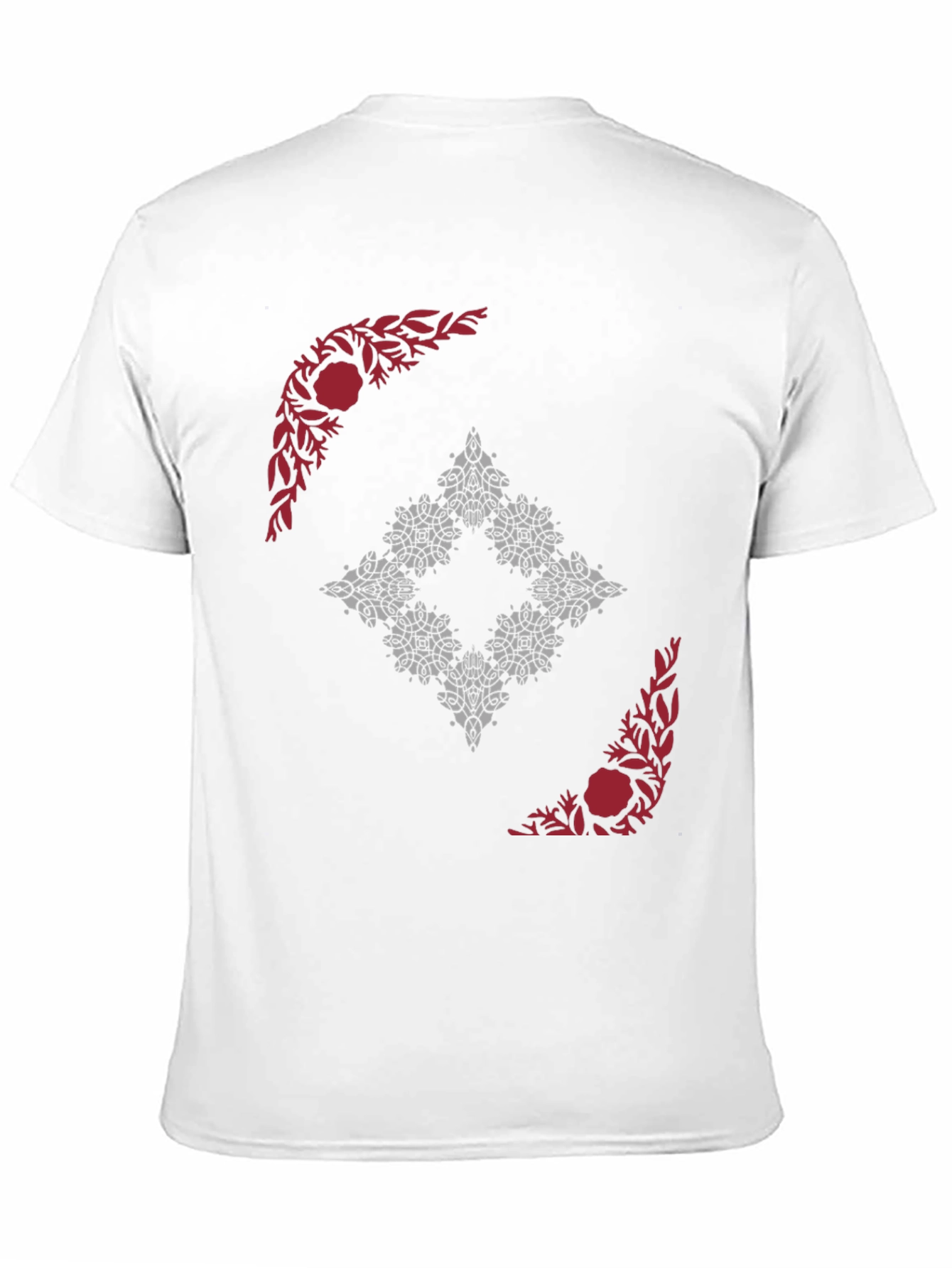 Abstract Floral Graphic Print Tee