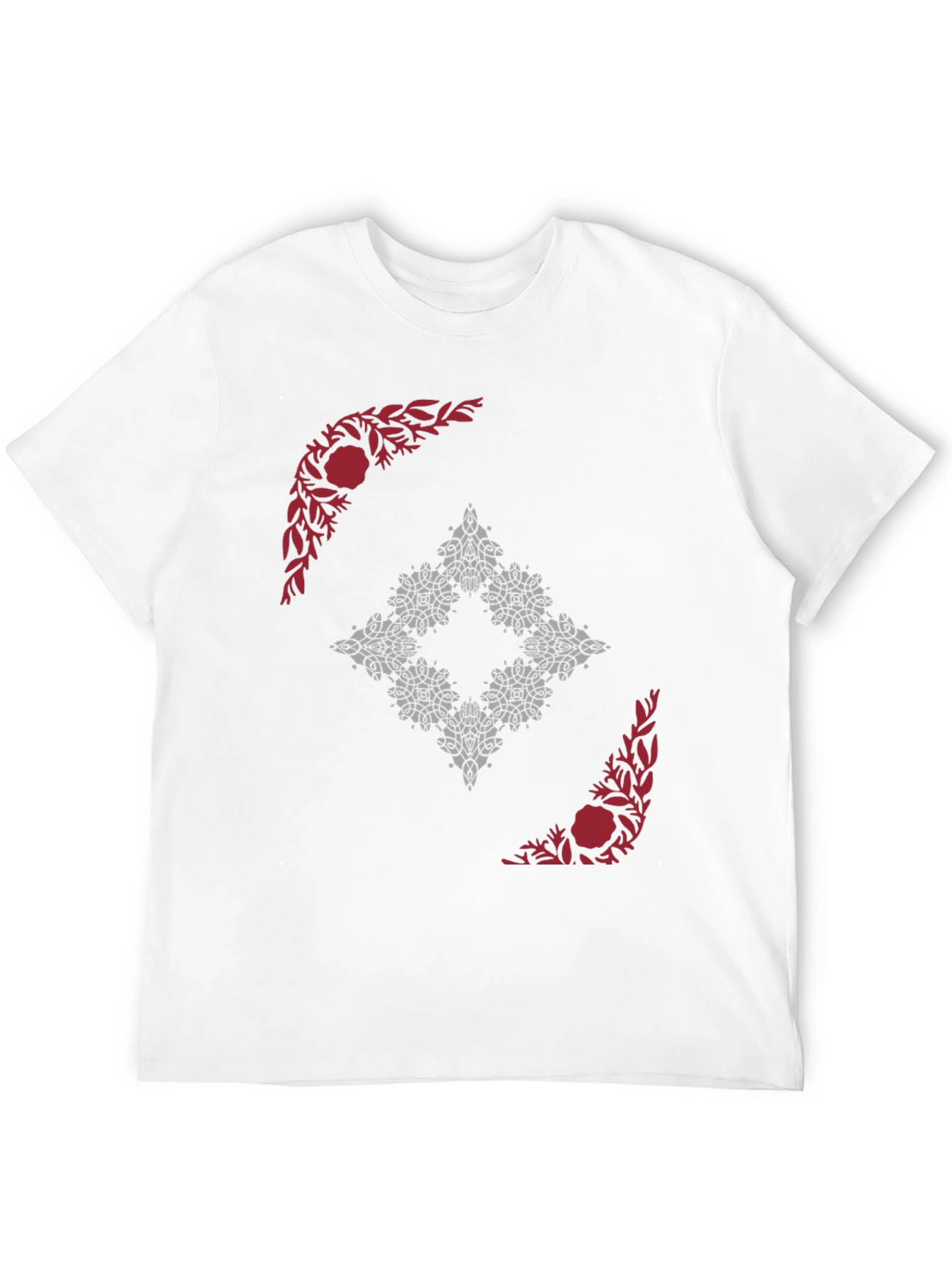 Abstract Floral Graphic Print Tee