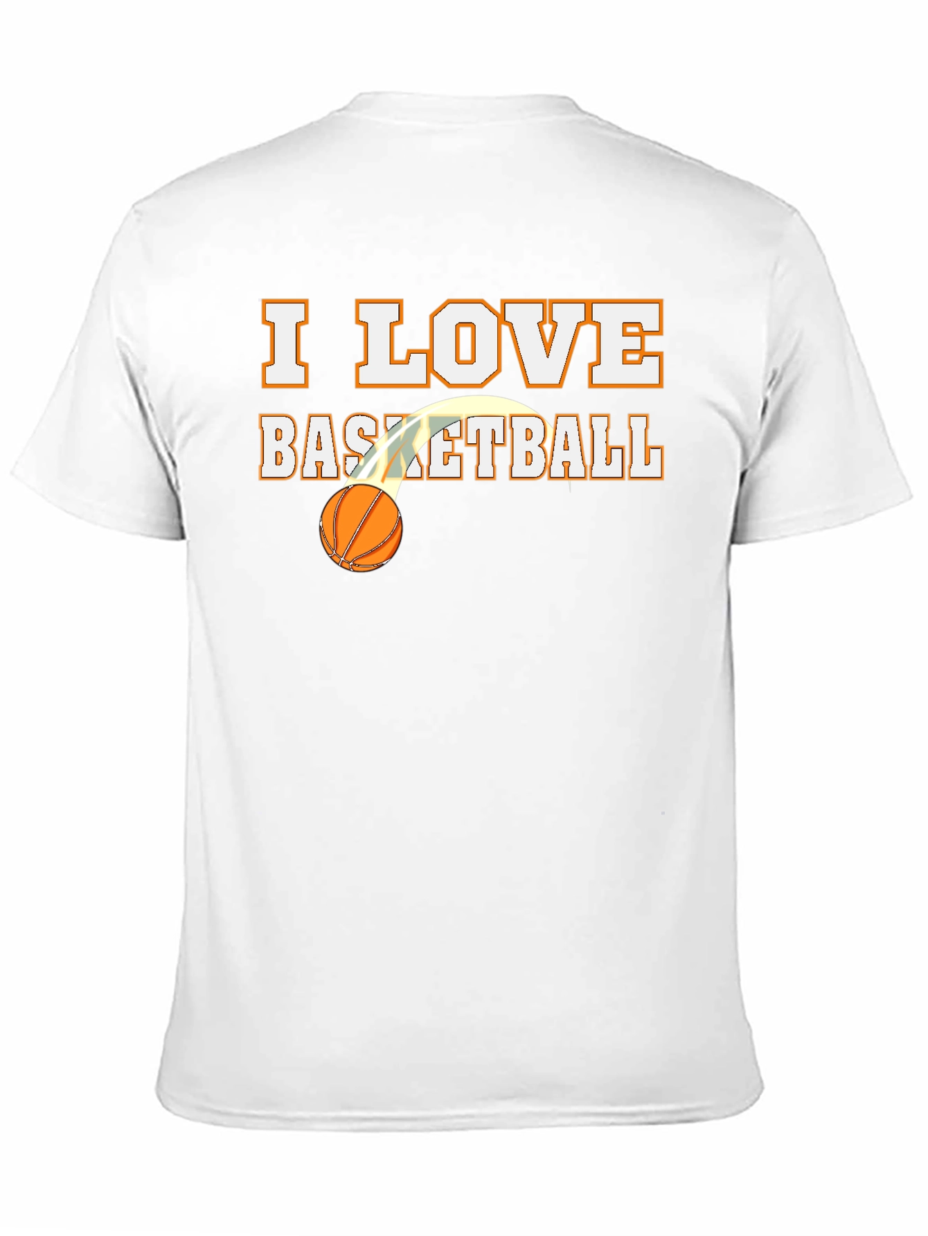I Love Basketball Graphic Tee - Black Cotton Shirt