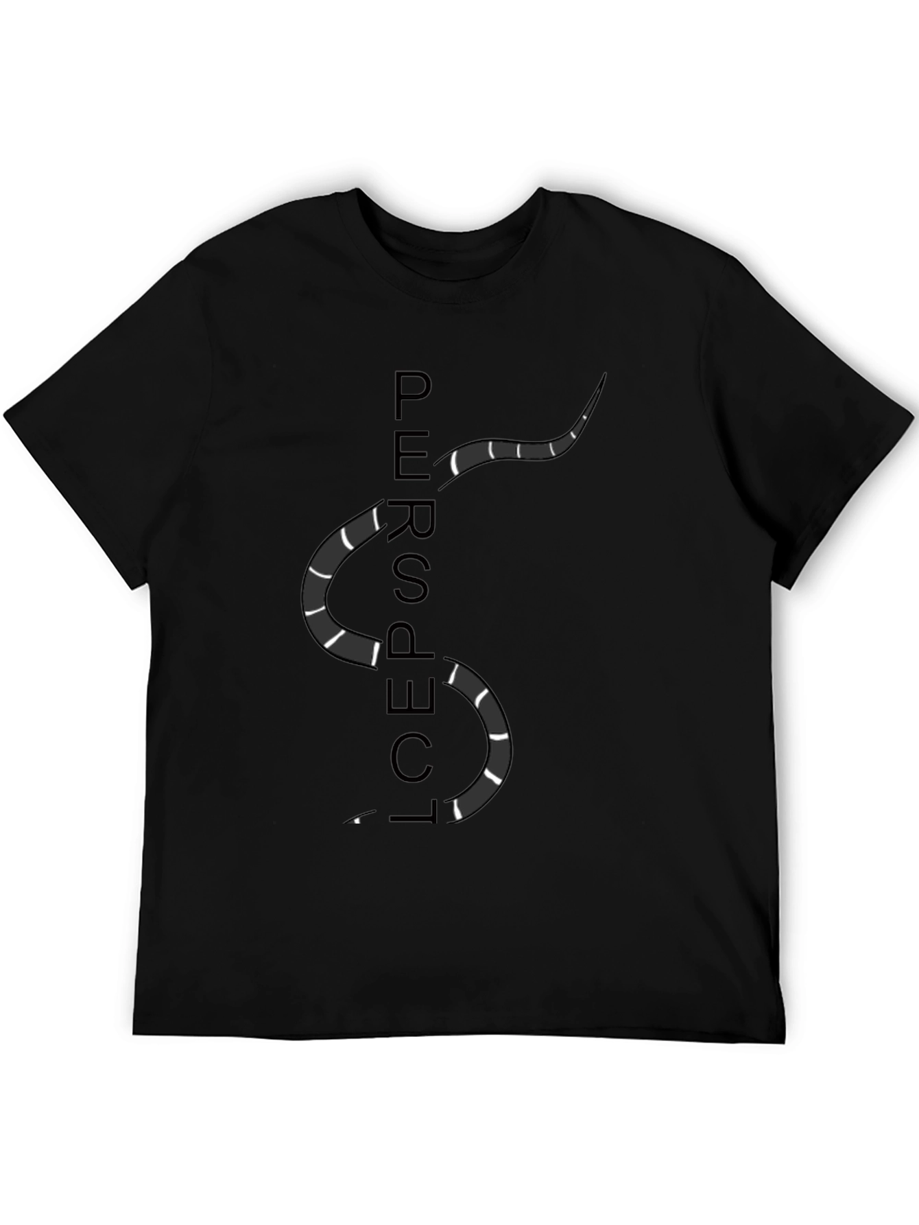 Perspective Snake Graphic Tee - Stylish Casual Wear