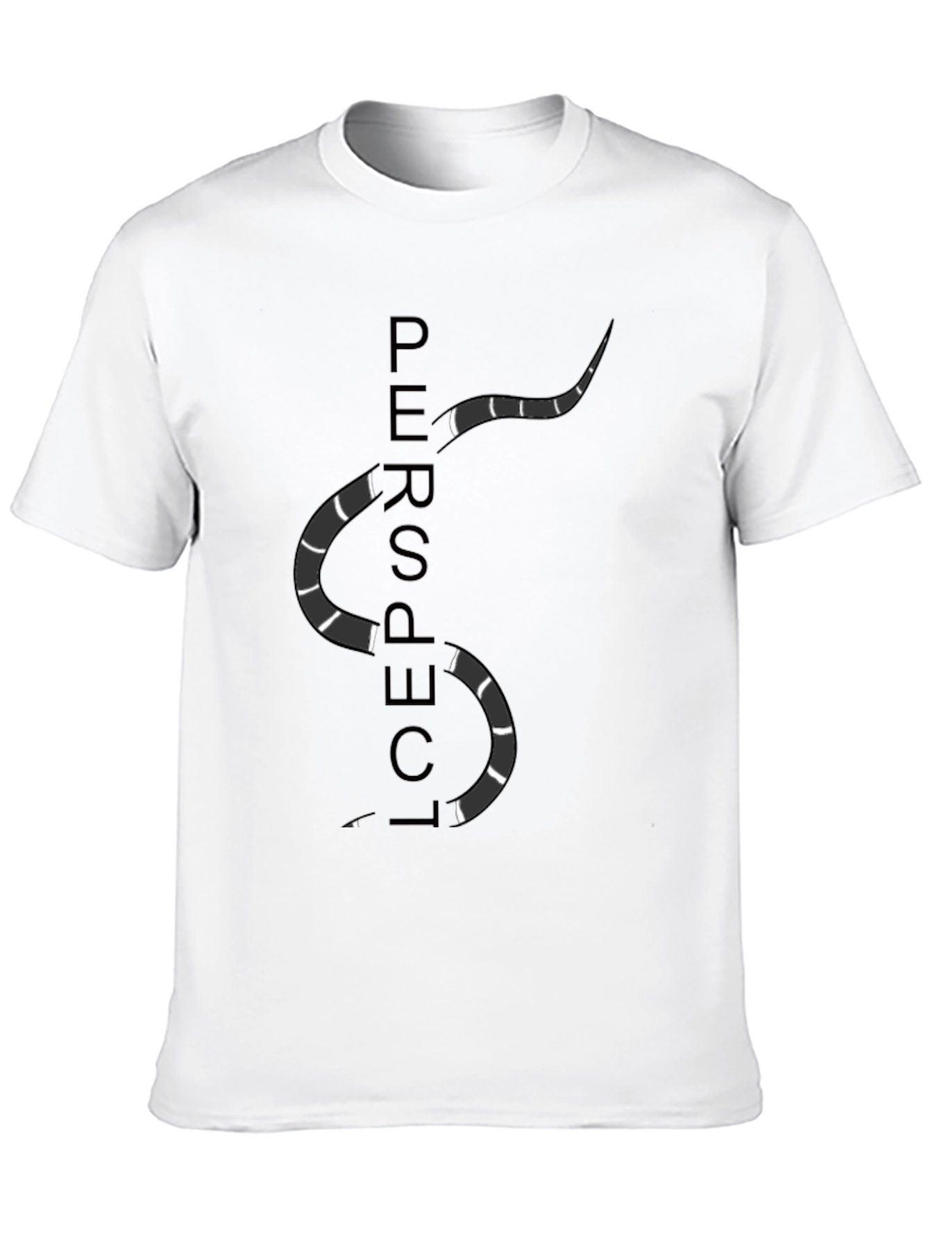 Perspective Snake Graphic Tee - Stylish Casual Wear