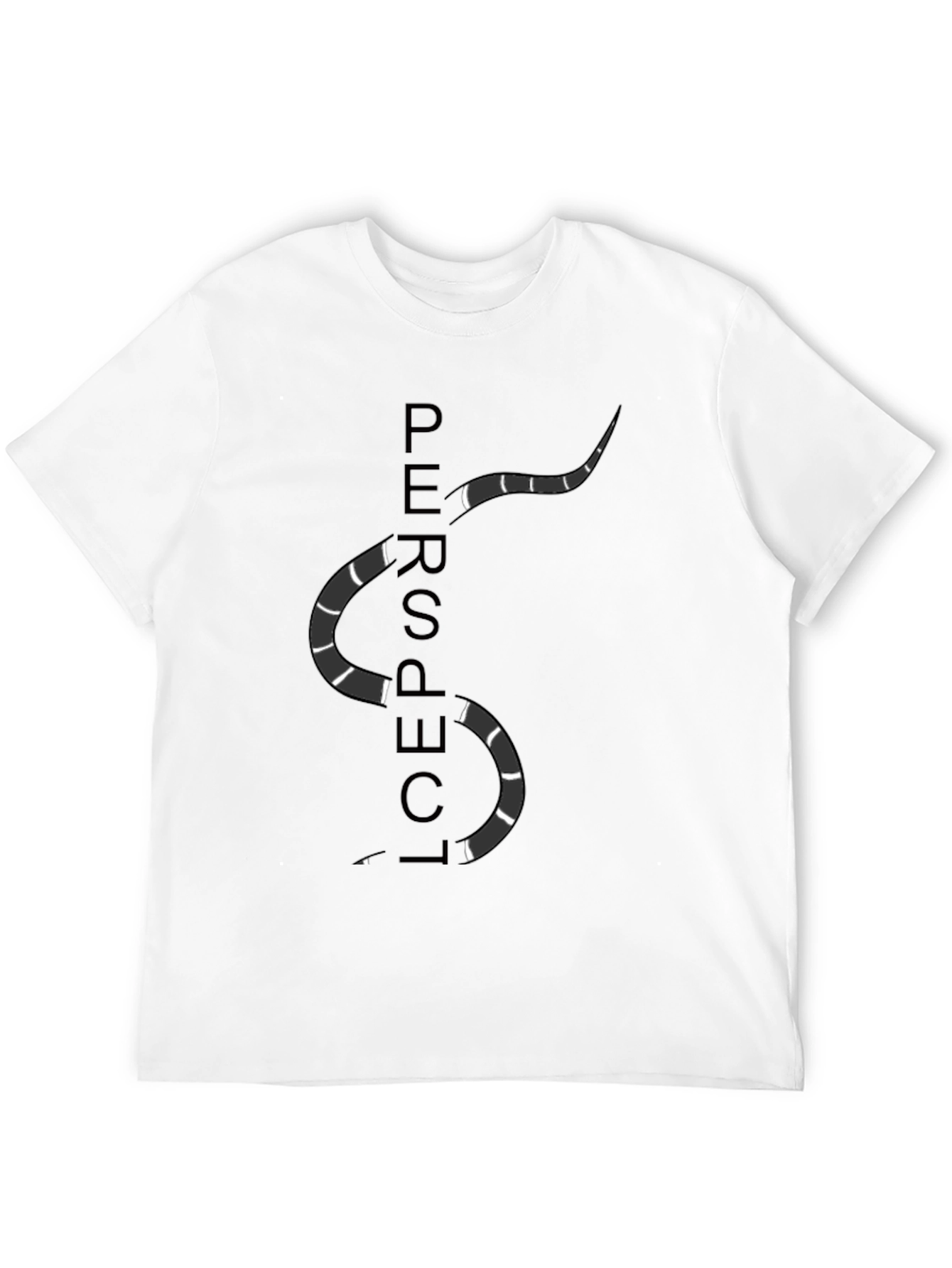Perspective Snake Graphic Tee - Stylish Casual Wear
