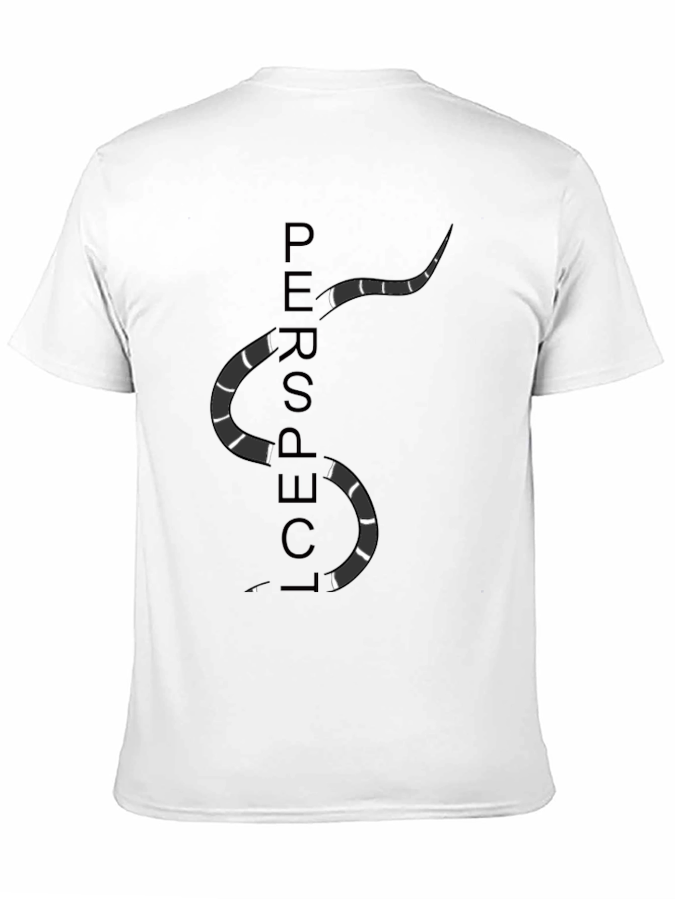 Perspective Snake Graphic Tee - Stylish Casual Wear