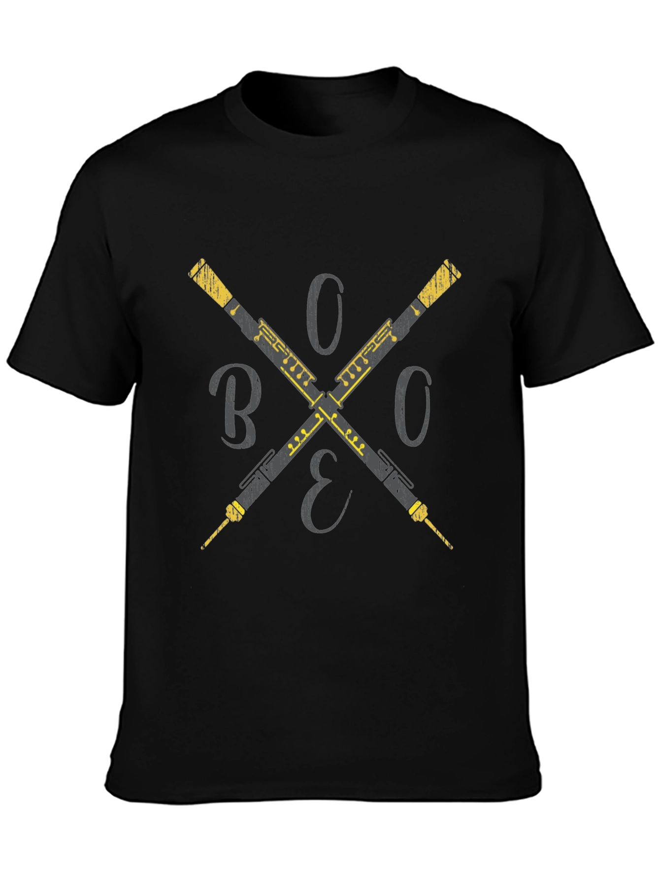 Oboe Cross T-Shirt - Musicians Style