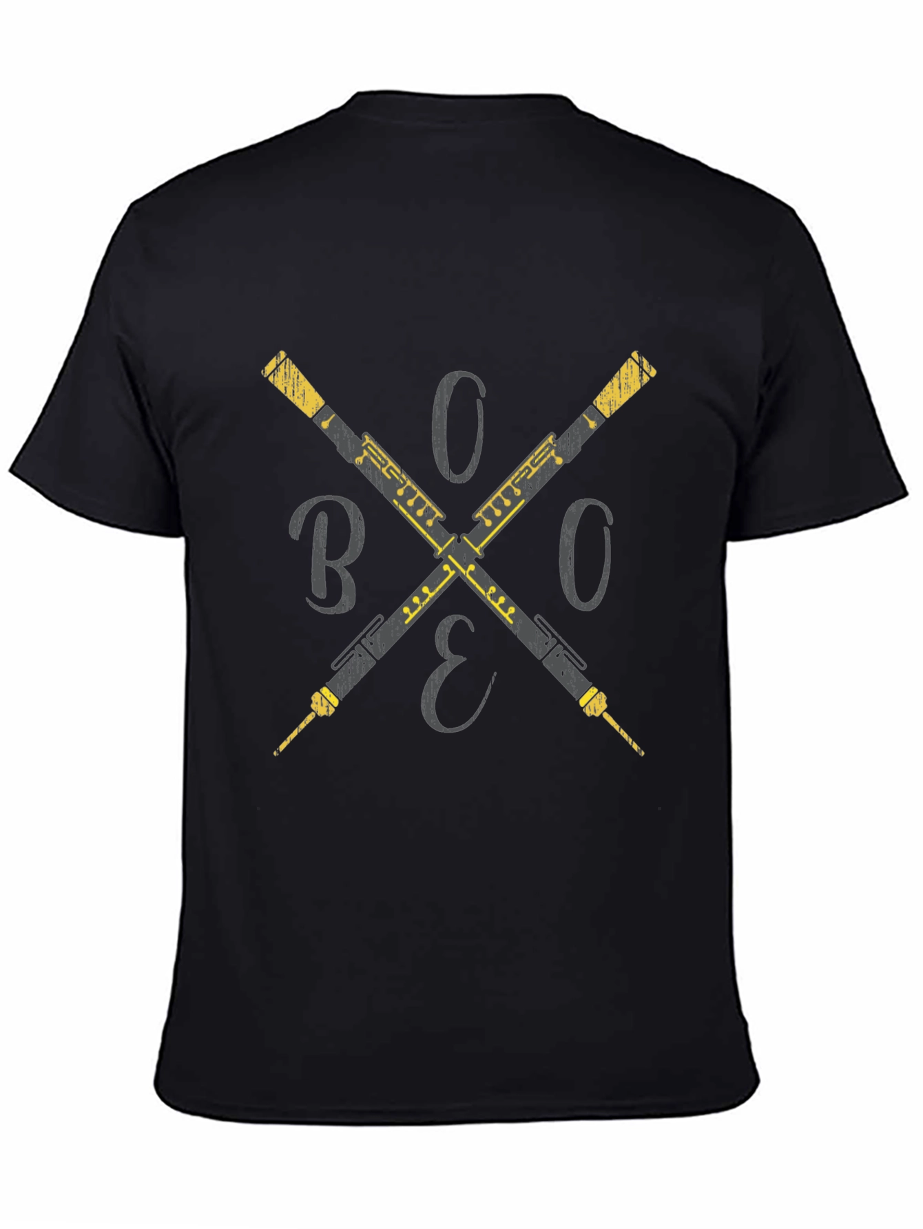 Oboe Cross T-Shirt - Musicians Style