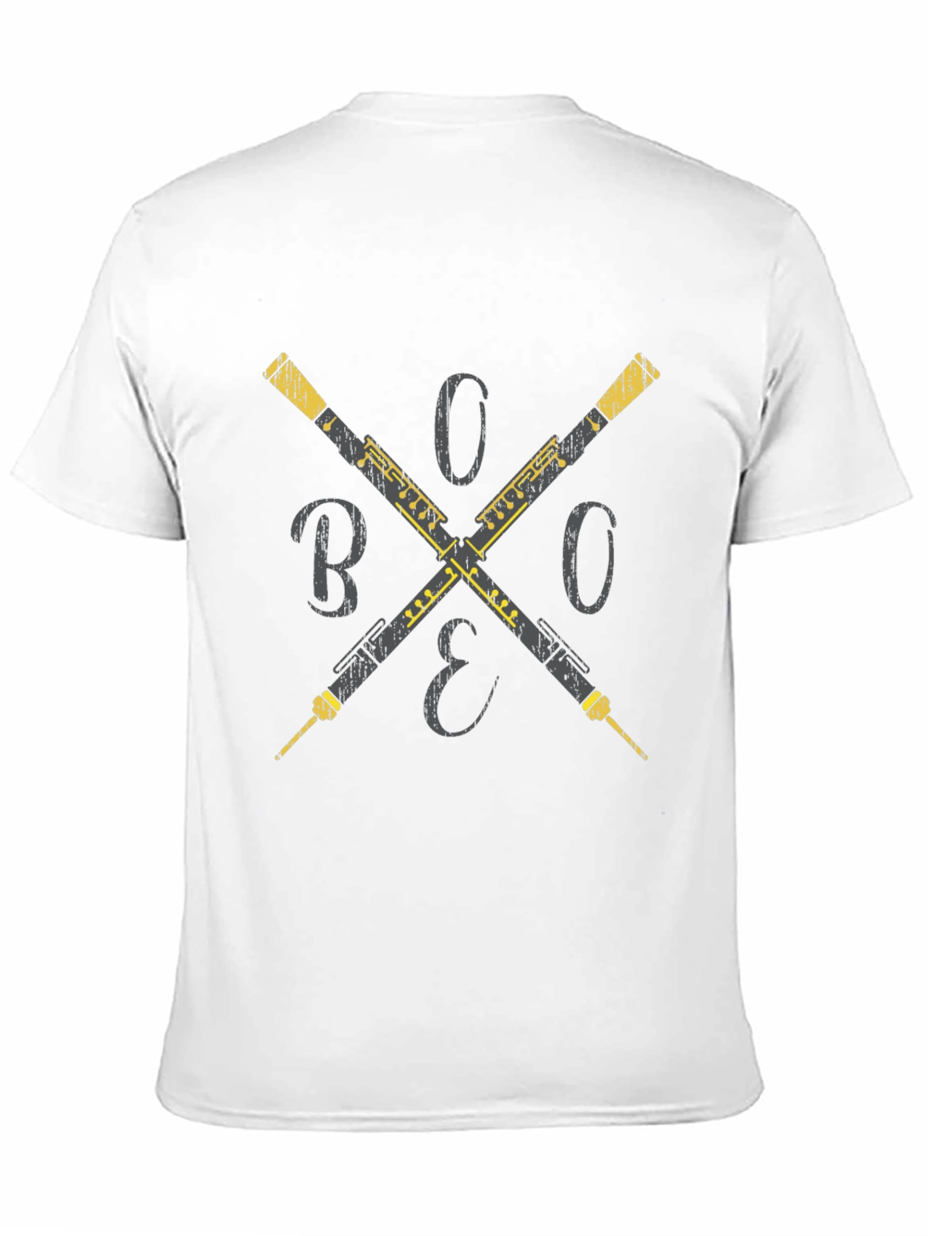 Oboe Cross T-Shirt - Musicians Style