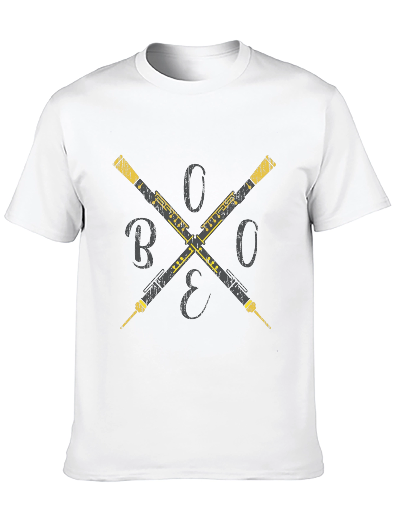 Oboe Cross T-Shirt - Musicians Style