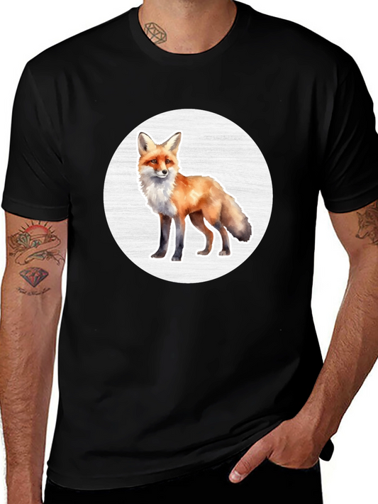 Fox Graphic Tee - Black Unisex T-Shirt