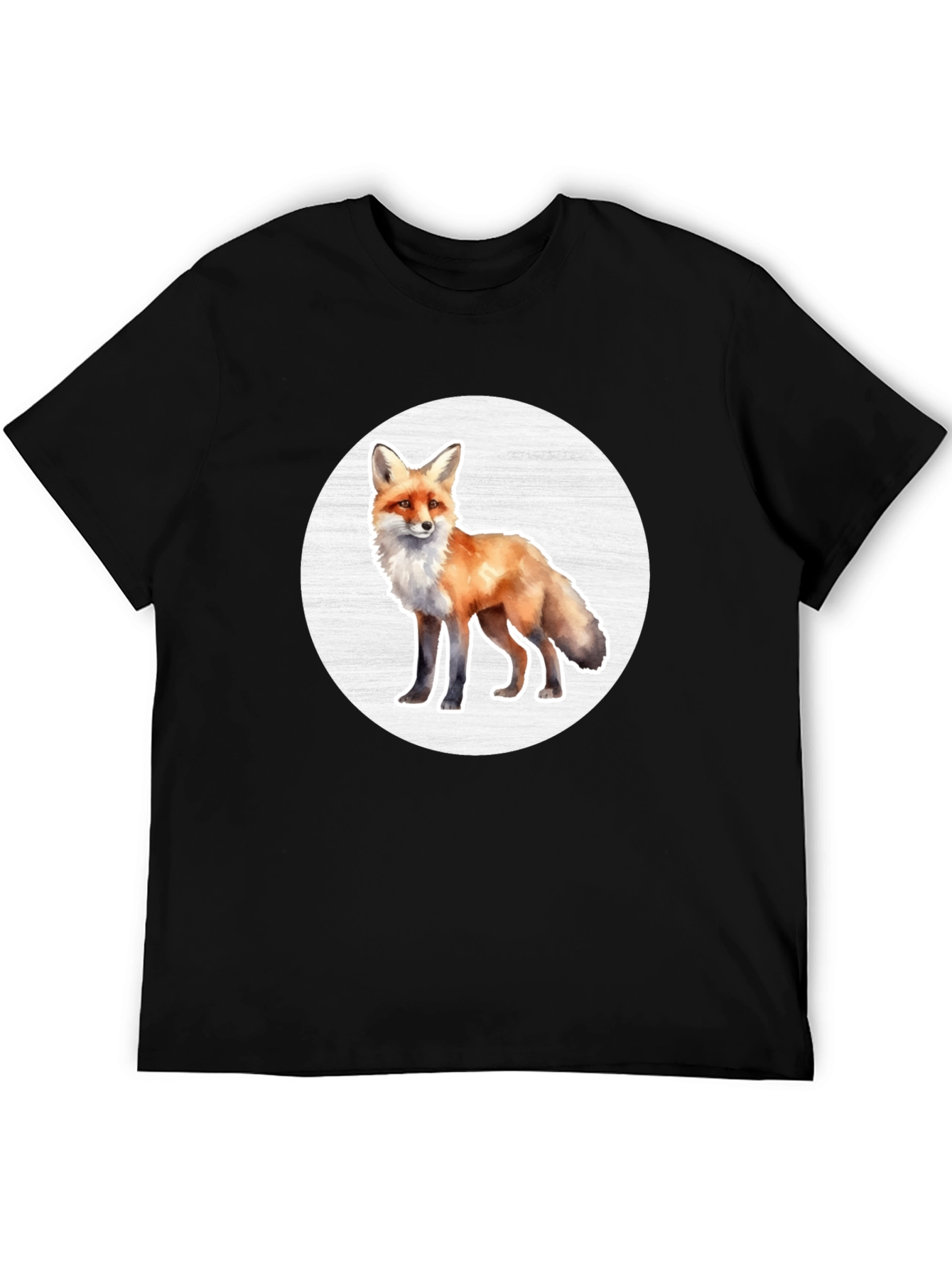 Fox Graphic Tee - Black Unisex T-Shirt
