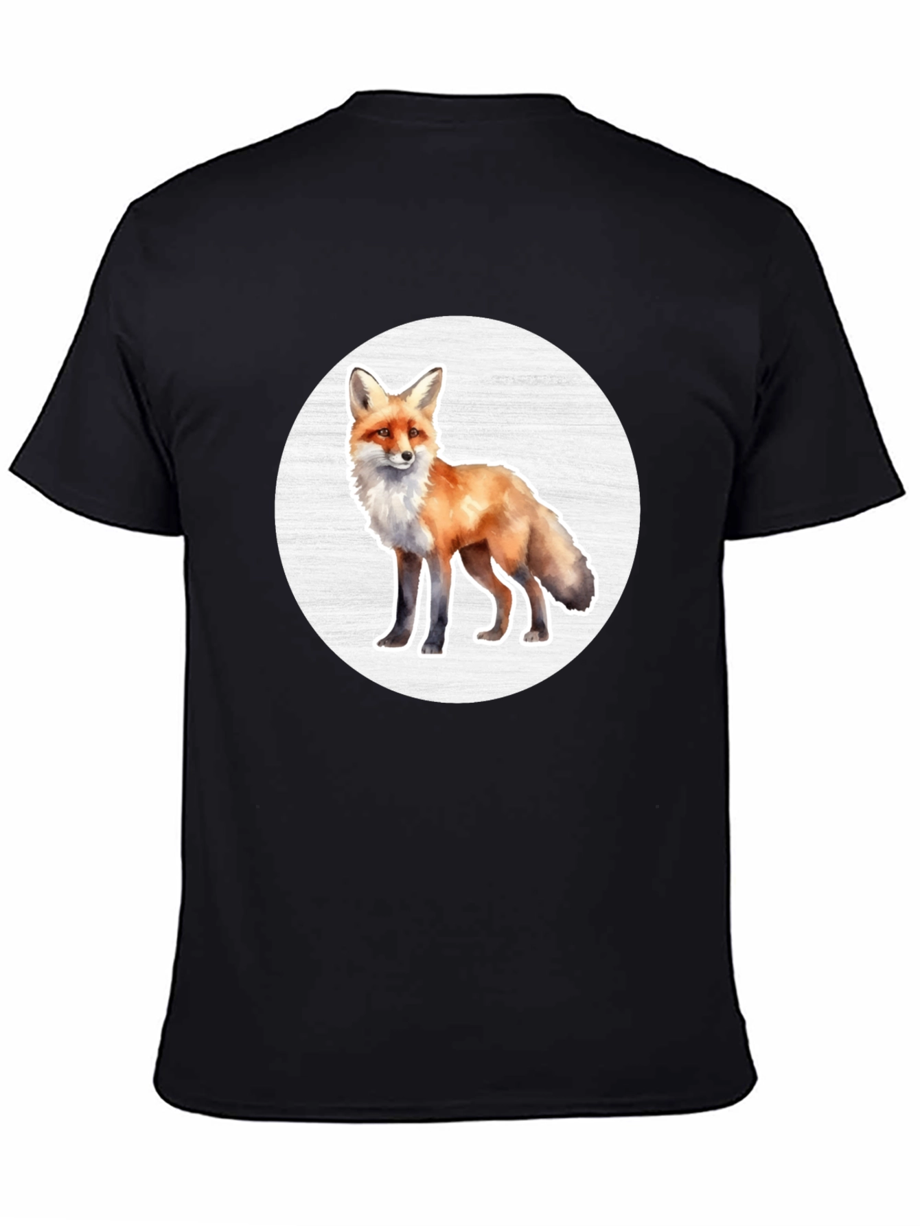 Fox Graphic Tee - Black Unisex T-Shirt
